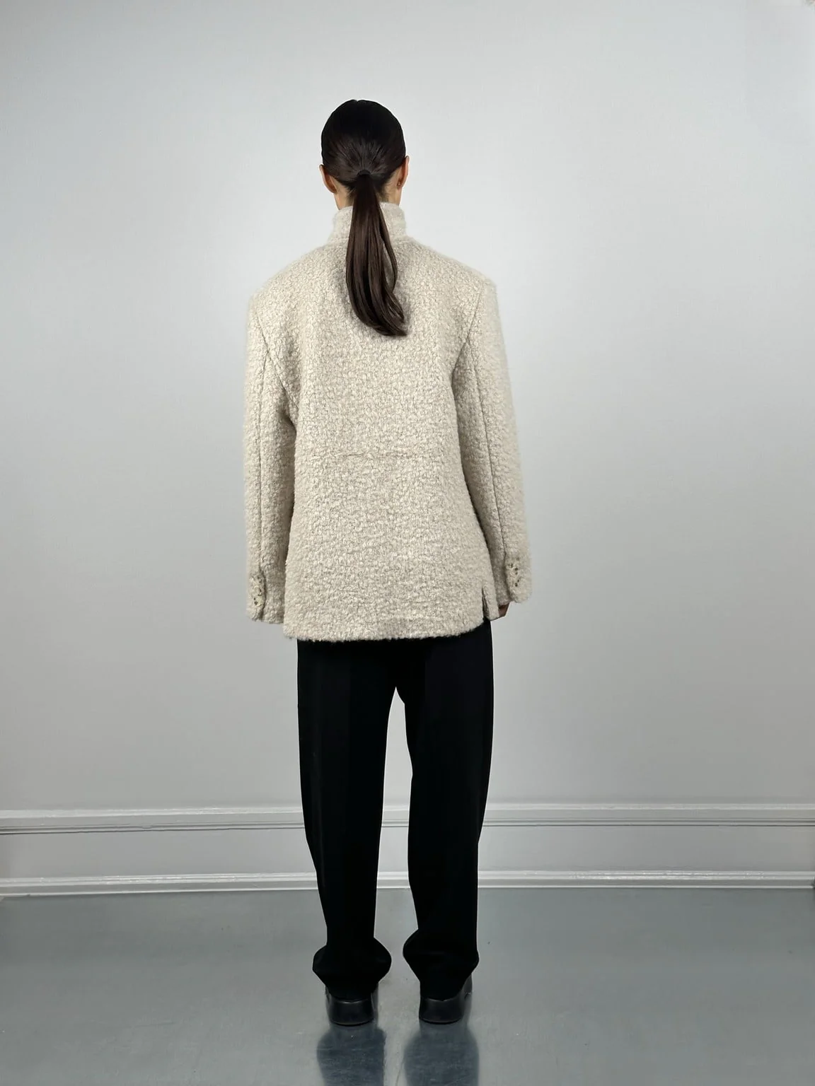 EMMI WOOL BLAZER - BEIGE - Image 5