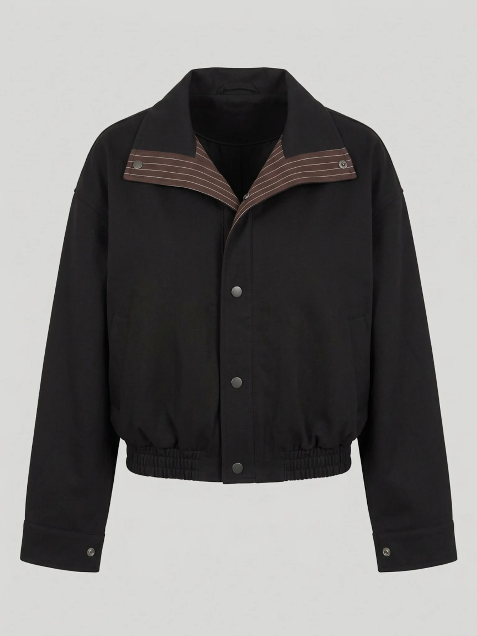 EZREN BOMBER JACKET - BLACK - Image 7