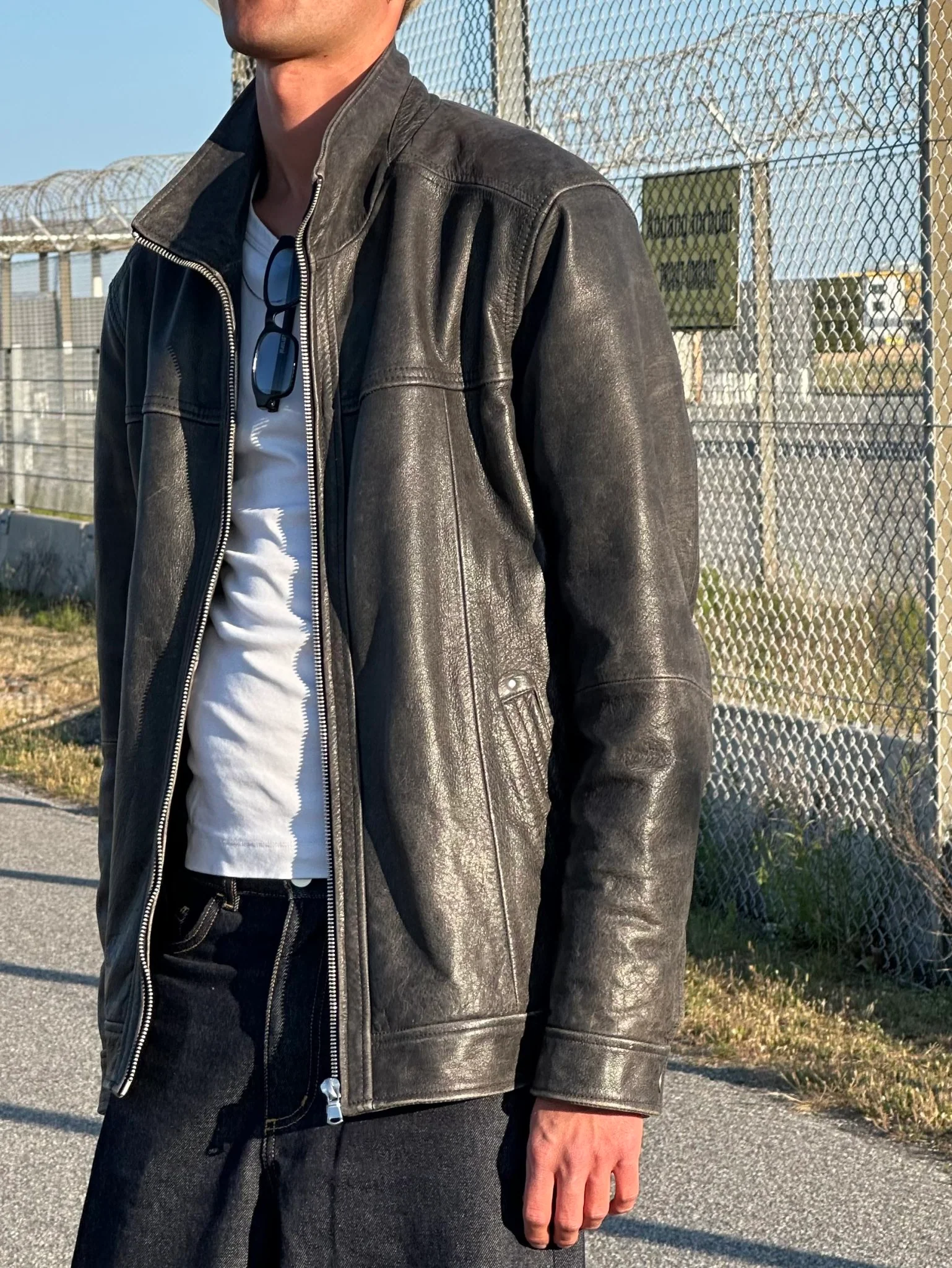 FLOYD LEATHER JACKET - BLACK - Image 6