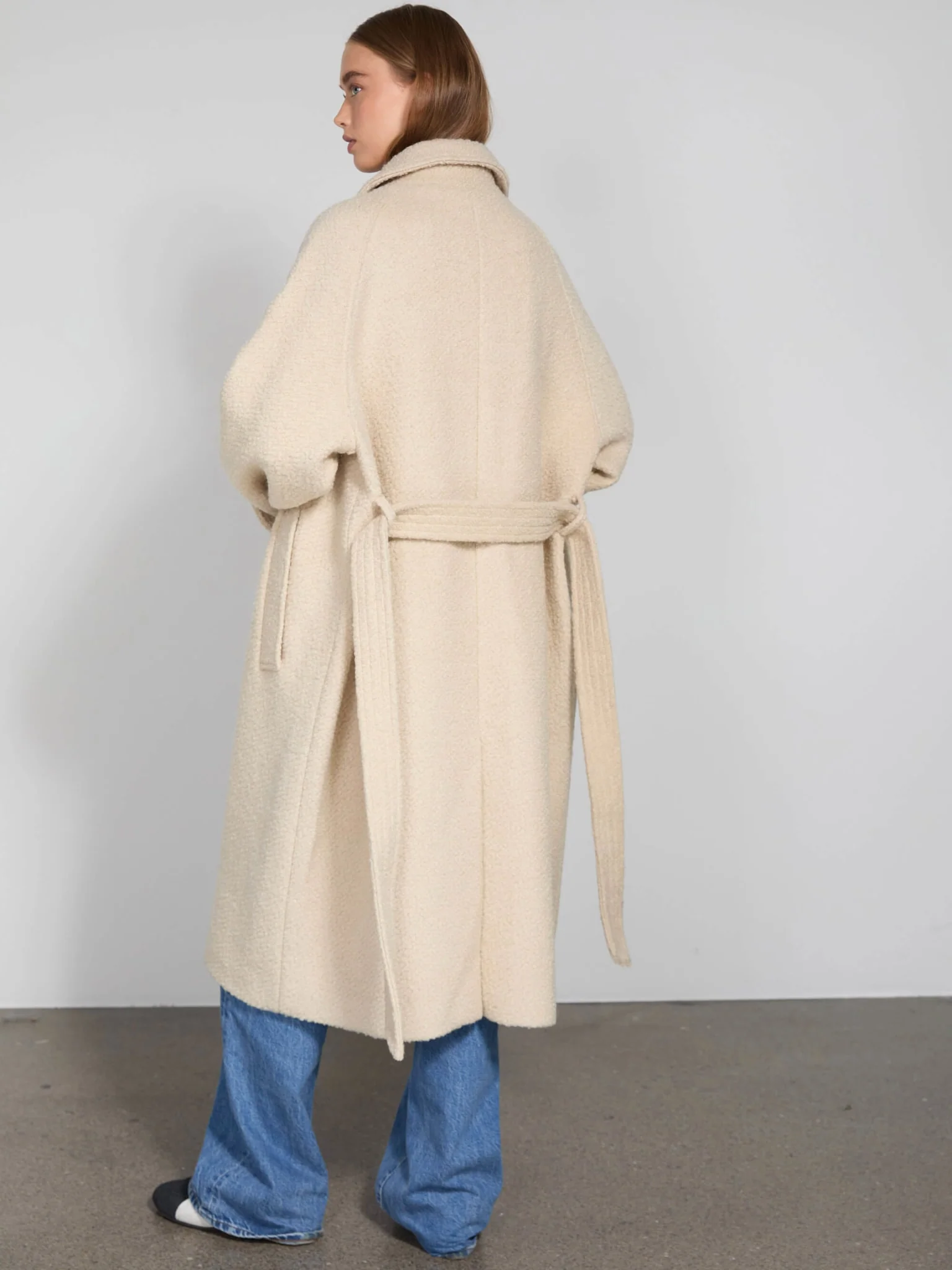 GIA BOUCLE COAT - CREME - Image 5