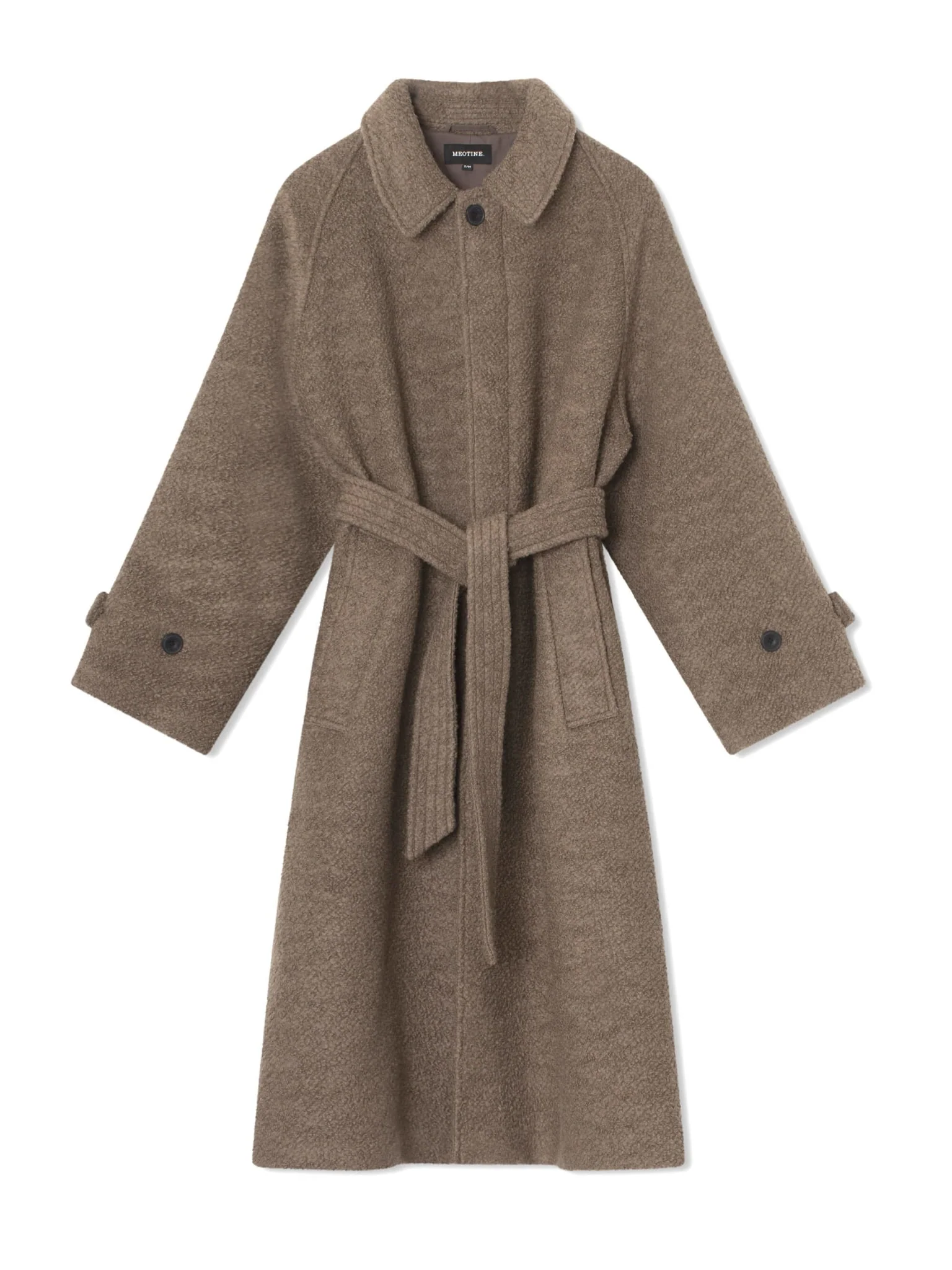 GIA BOUCLE COAT - GREY/BROWN - Image 5