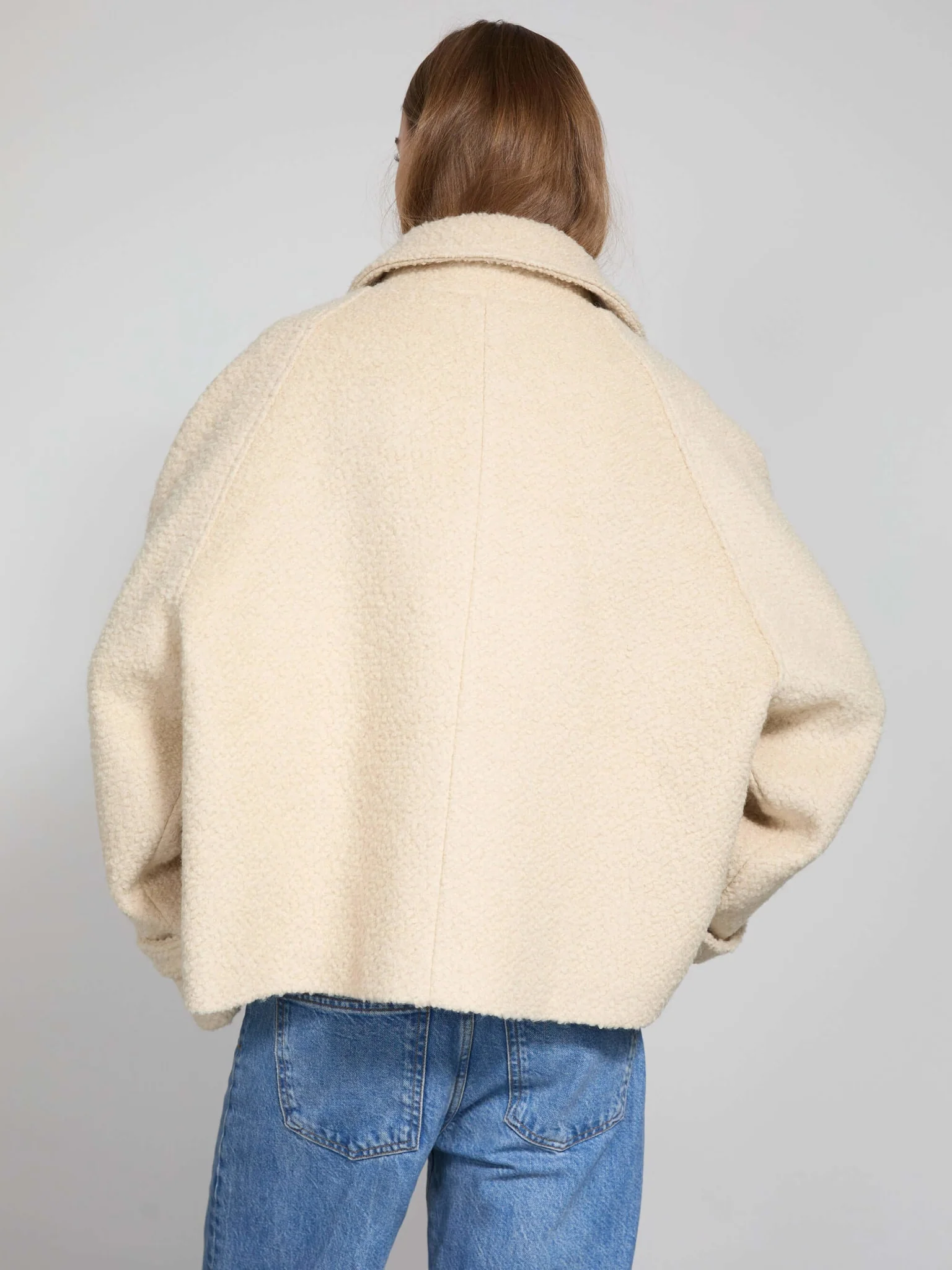 GIA BOUCLE JACKET - CREME - Image 4