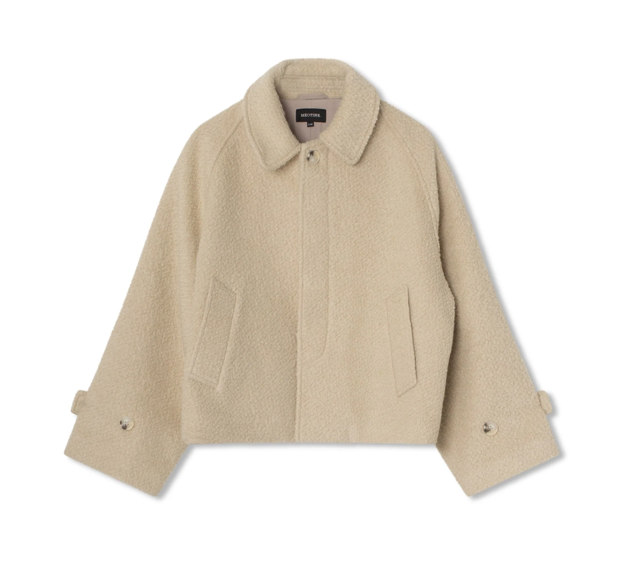 GIA BOUCLE JACKET - CREME - Image 5