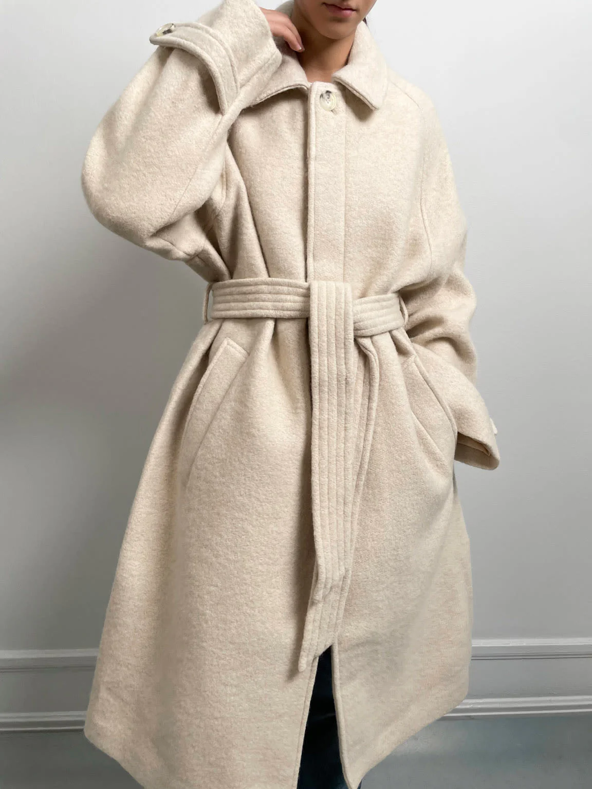 GIA COAT - WOOL - CREME - Image 4