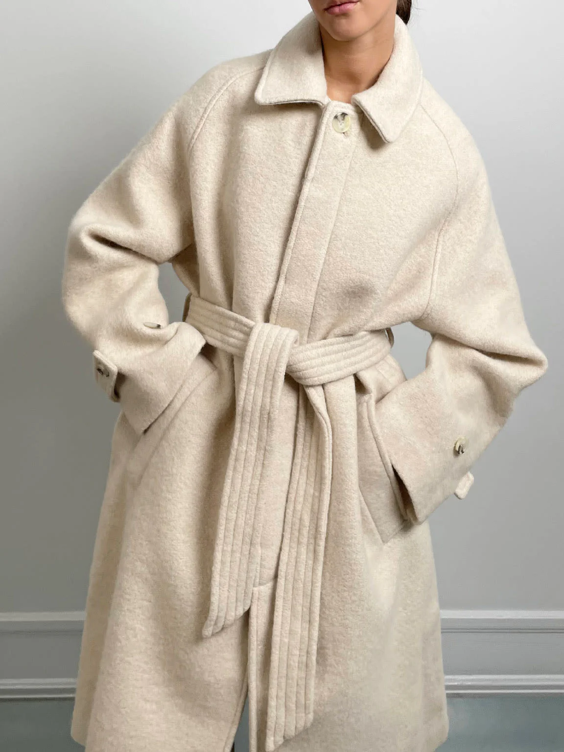 GIA COAT - WOOL - CREME - Image 6