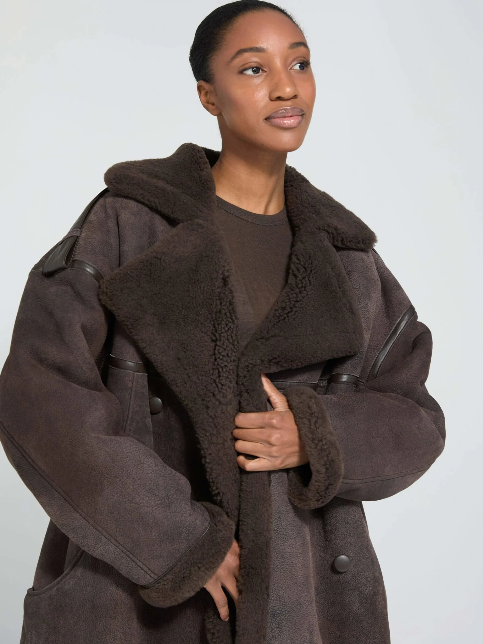 GRACE COAT - BROWN - Image 4