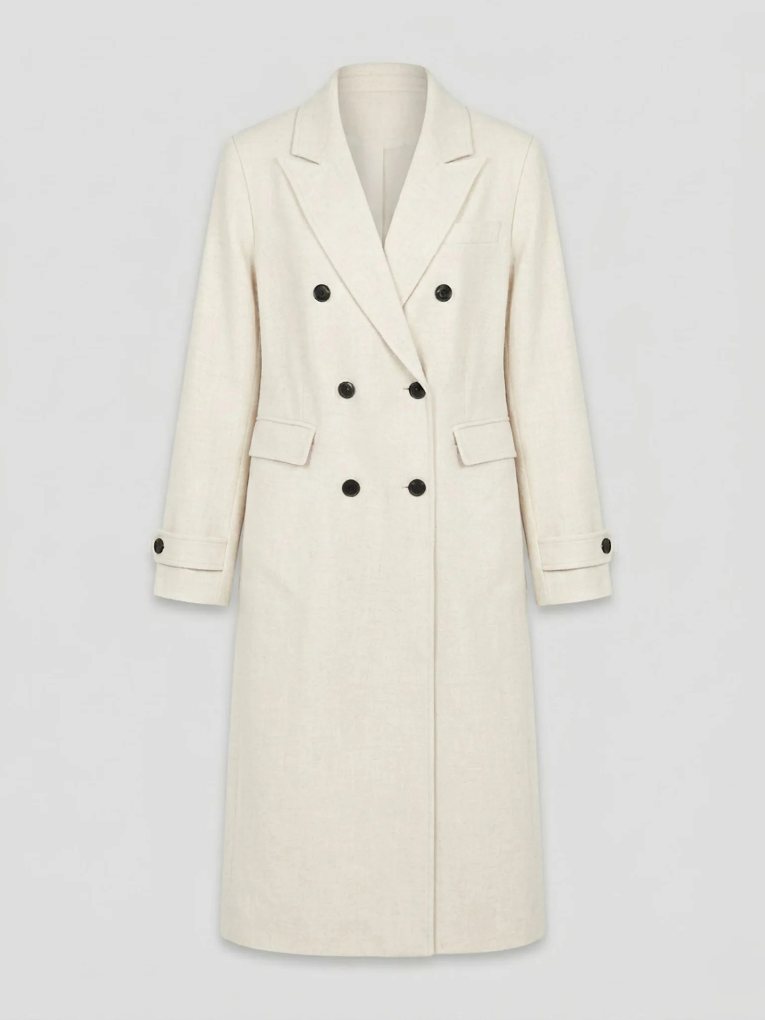 HARVEY LINEN COAT - CREME - Image 5