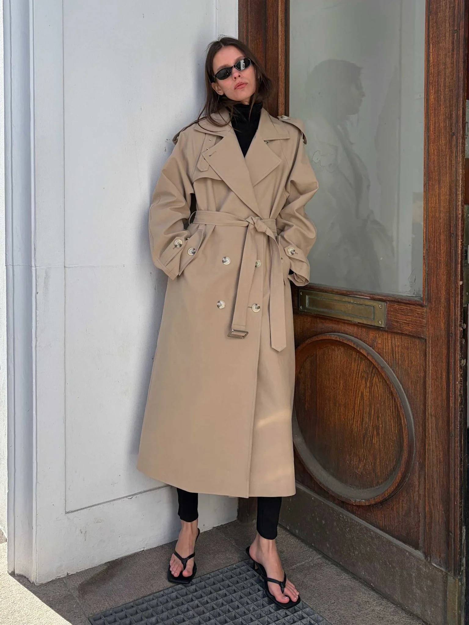 HEATHER TRENCH COAT - BEIGE - Image 4
