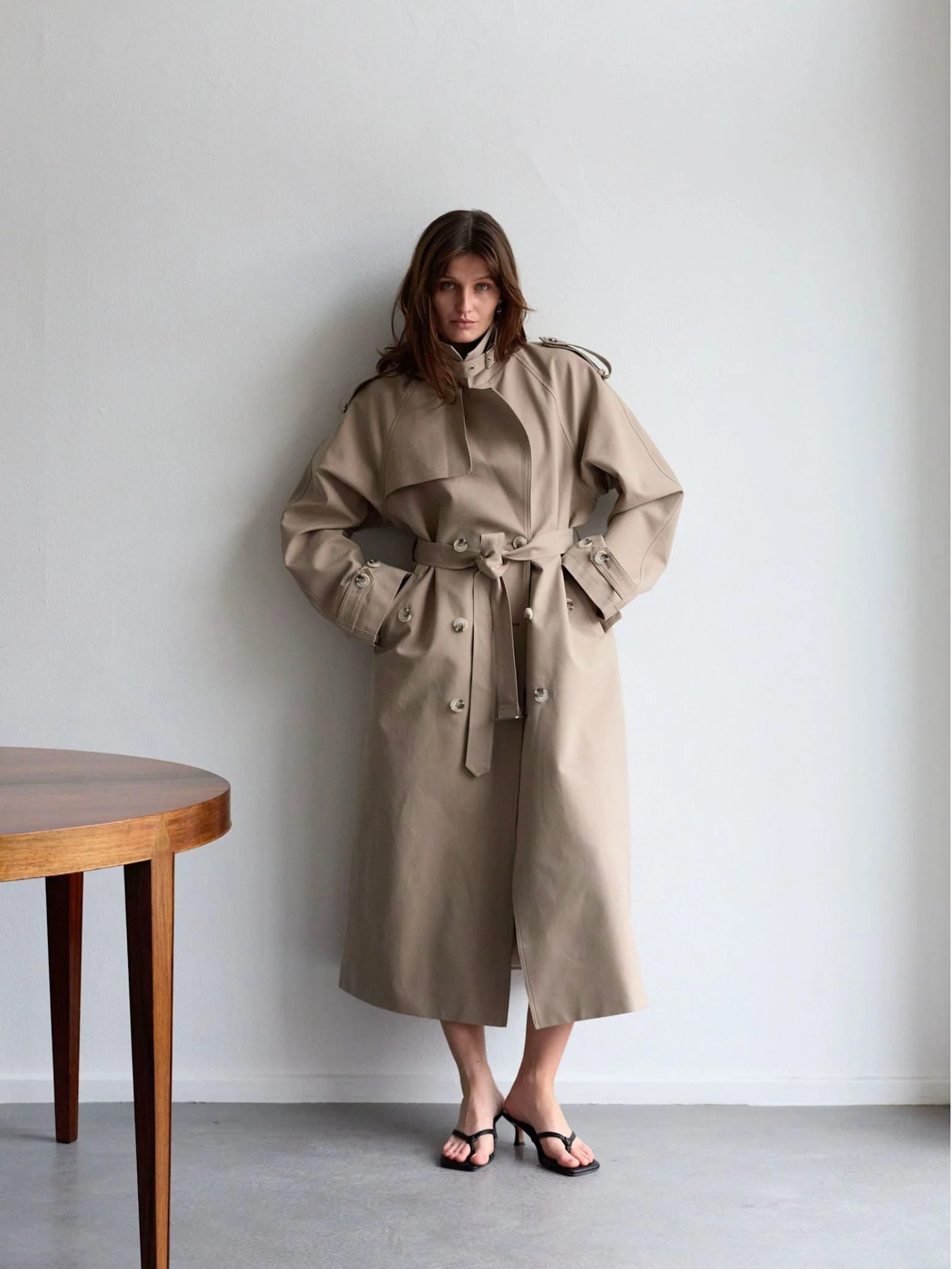 HEATHER TRENCH COAT - BEIGE - Image 5