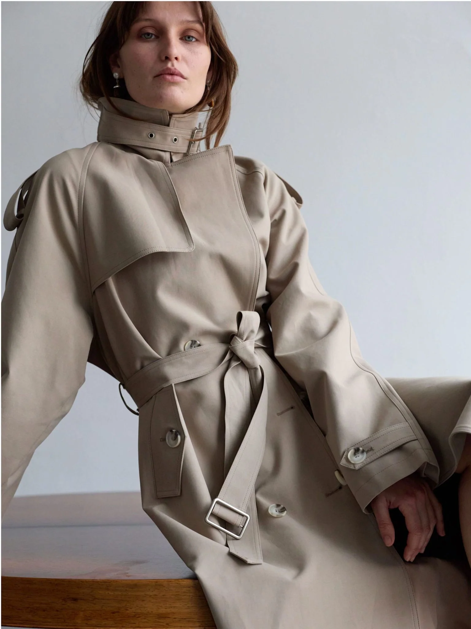HEATHER TRENCH COAT - BEIGE - Image 6
