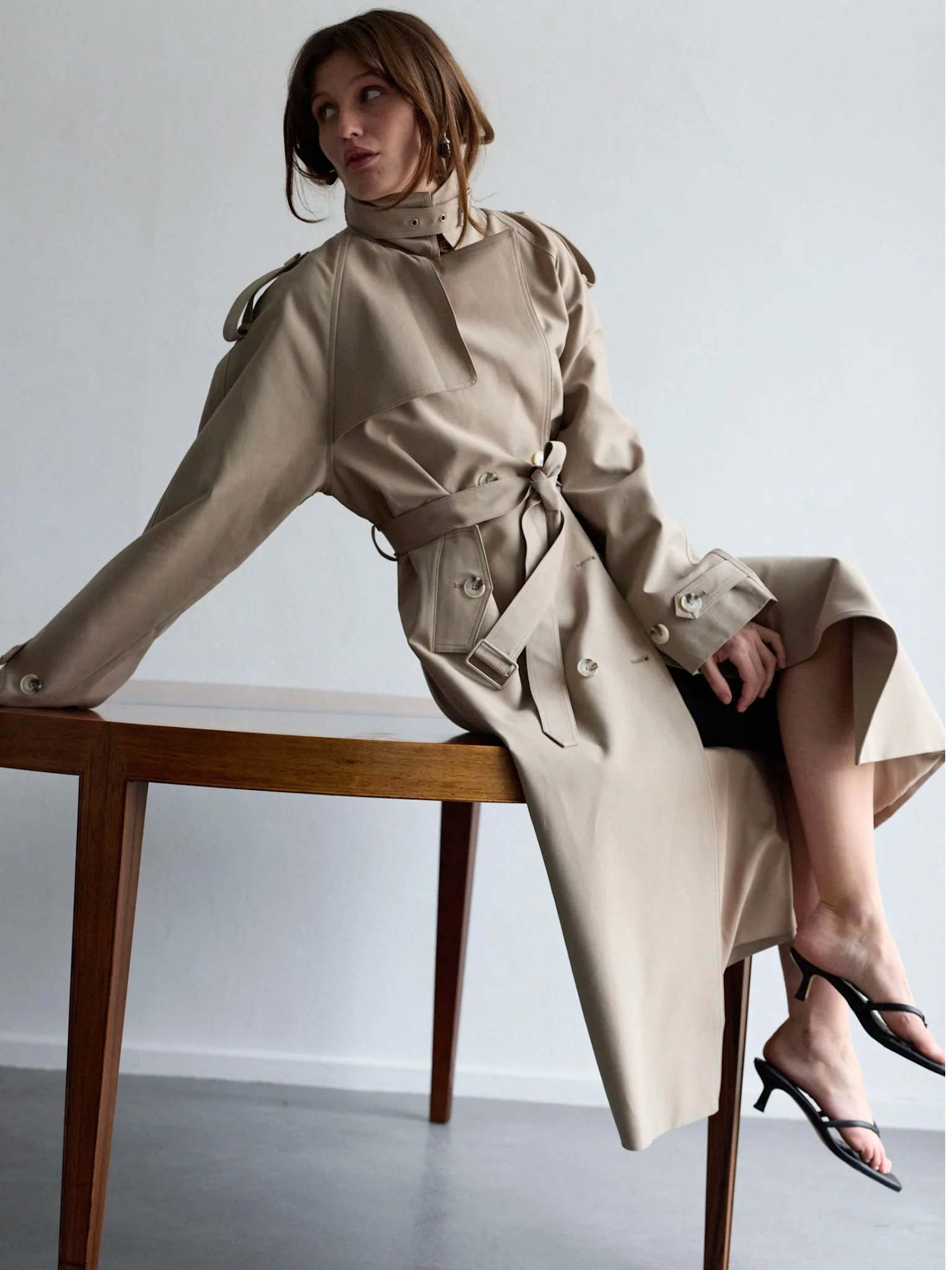 HEATHER TRENCH COAT - BEIGE - Image 7