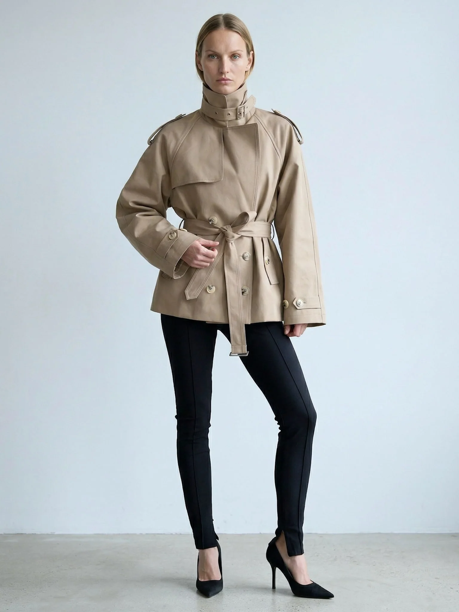 HEATHER TRENCH JACKET - BEIGE - Image 2