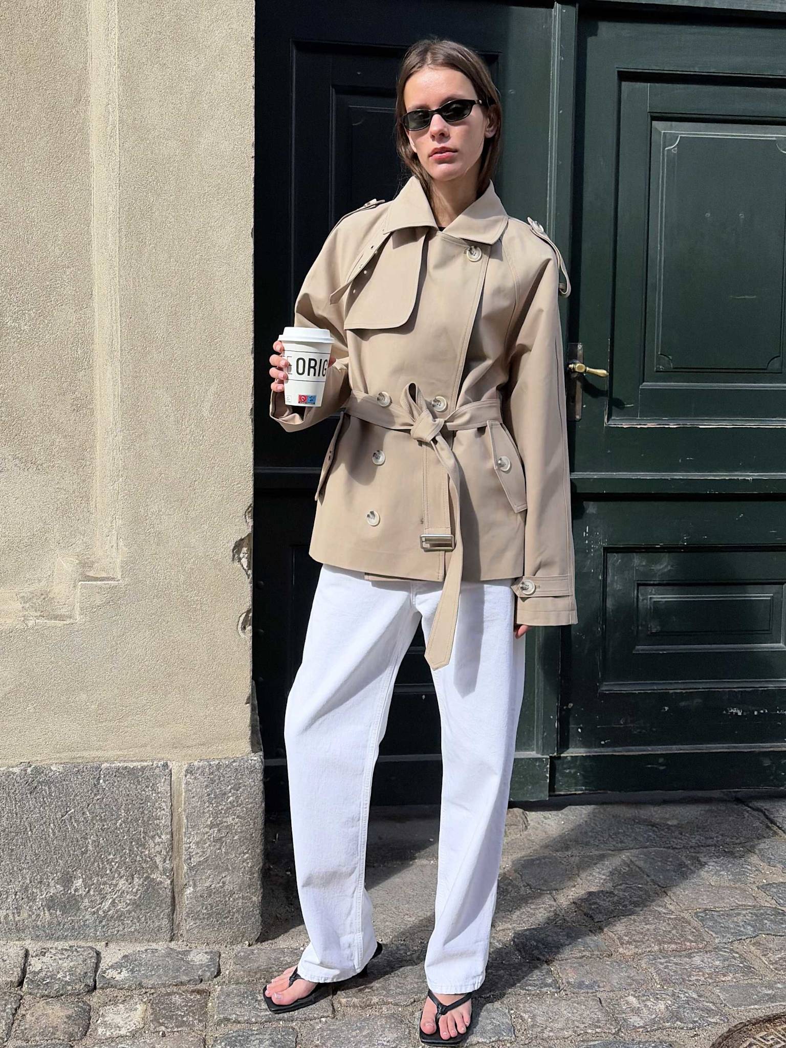 HEATHER TRENCH JACKET - BEIGE - Image 3