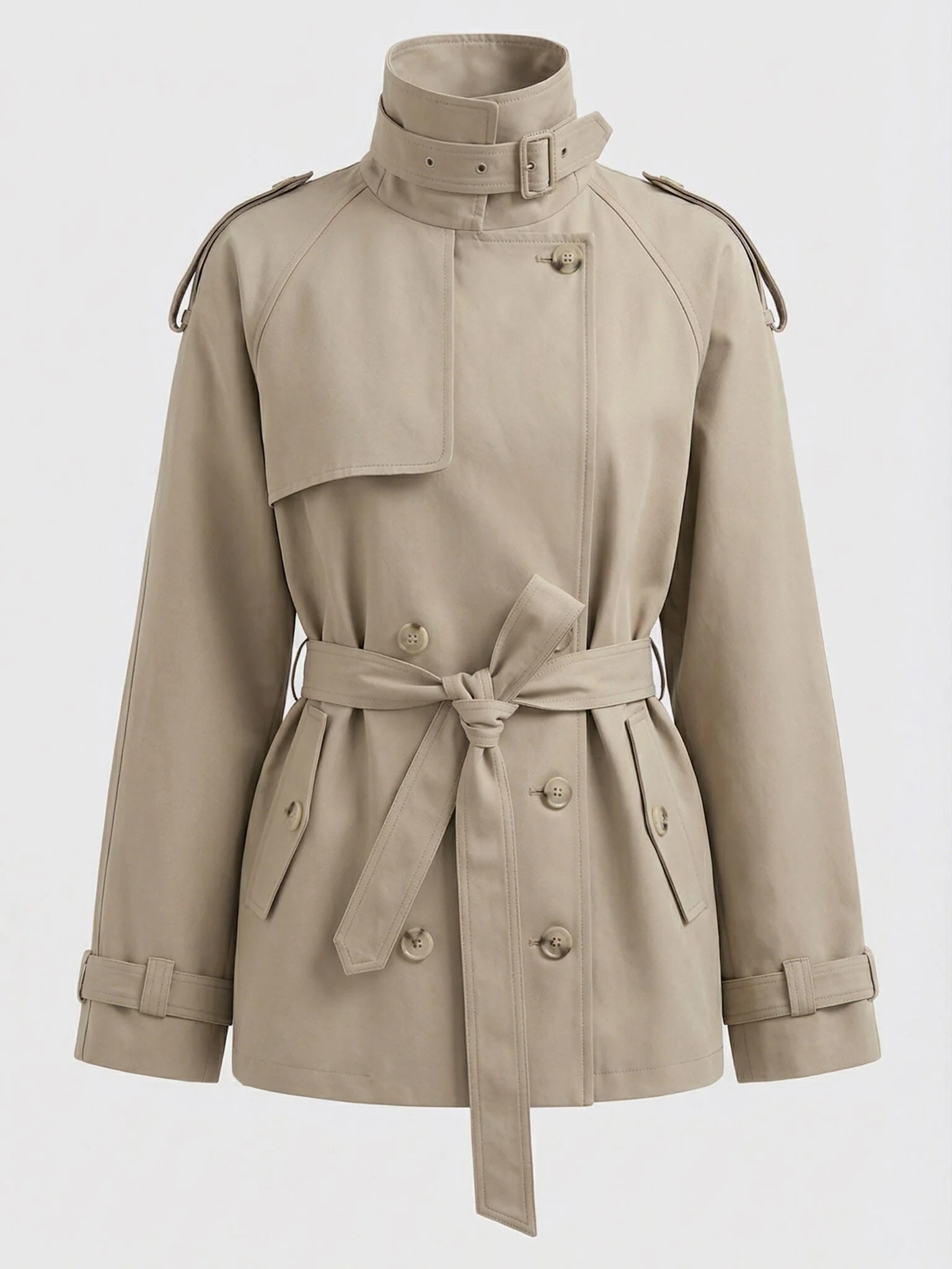HEATHER TRENCH JACKET - BEIGE - Image 7