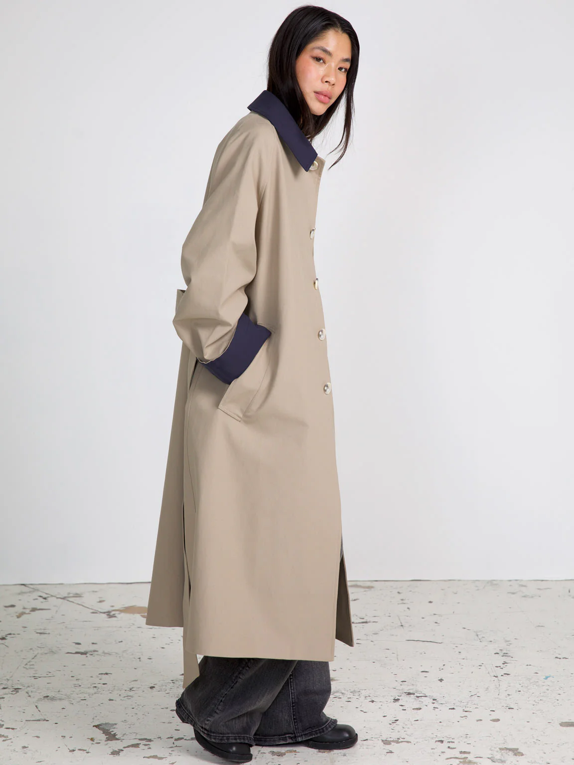 JOEL CANVAS COAT - BEIGE - Image 3