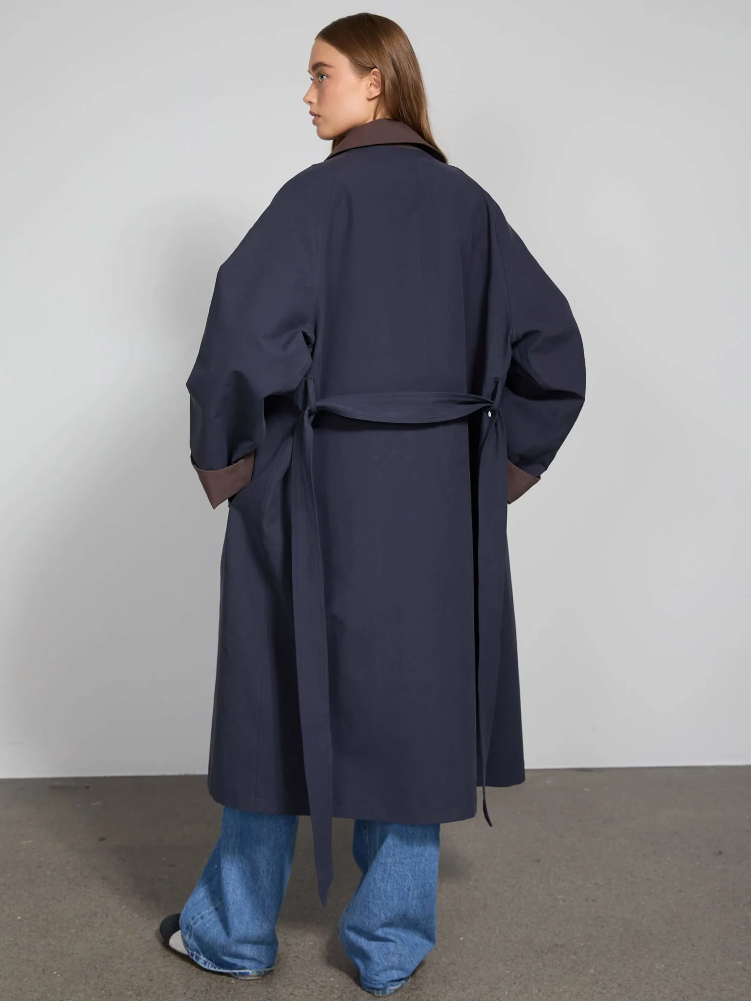 JOEL CANVAS COAT - NAVY - Image 4