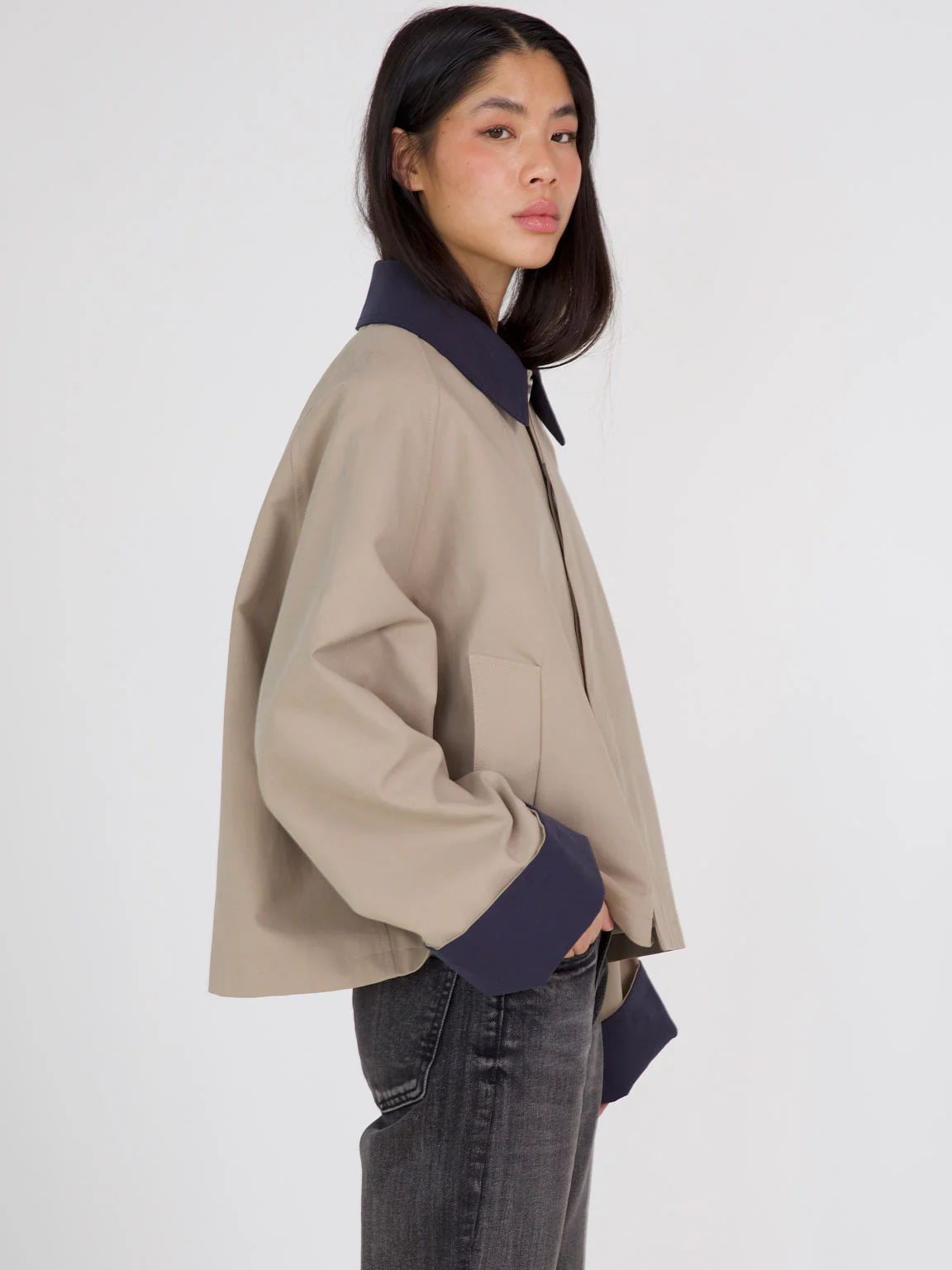 JOEL CANVAS JACKET - BEIGE - Image 3