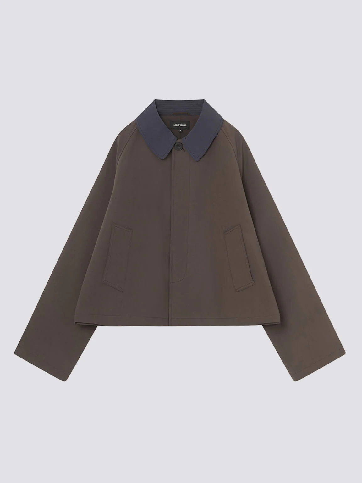 JOEL CANVAS JACKET - BROWN/NAVY - Image 5