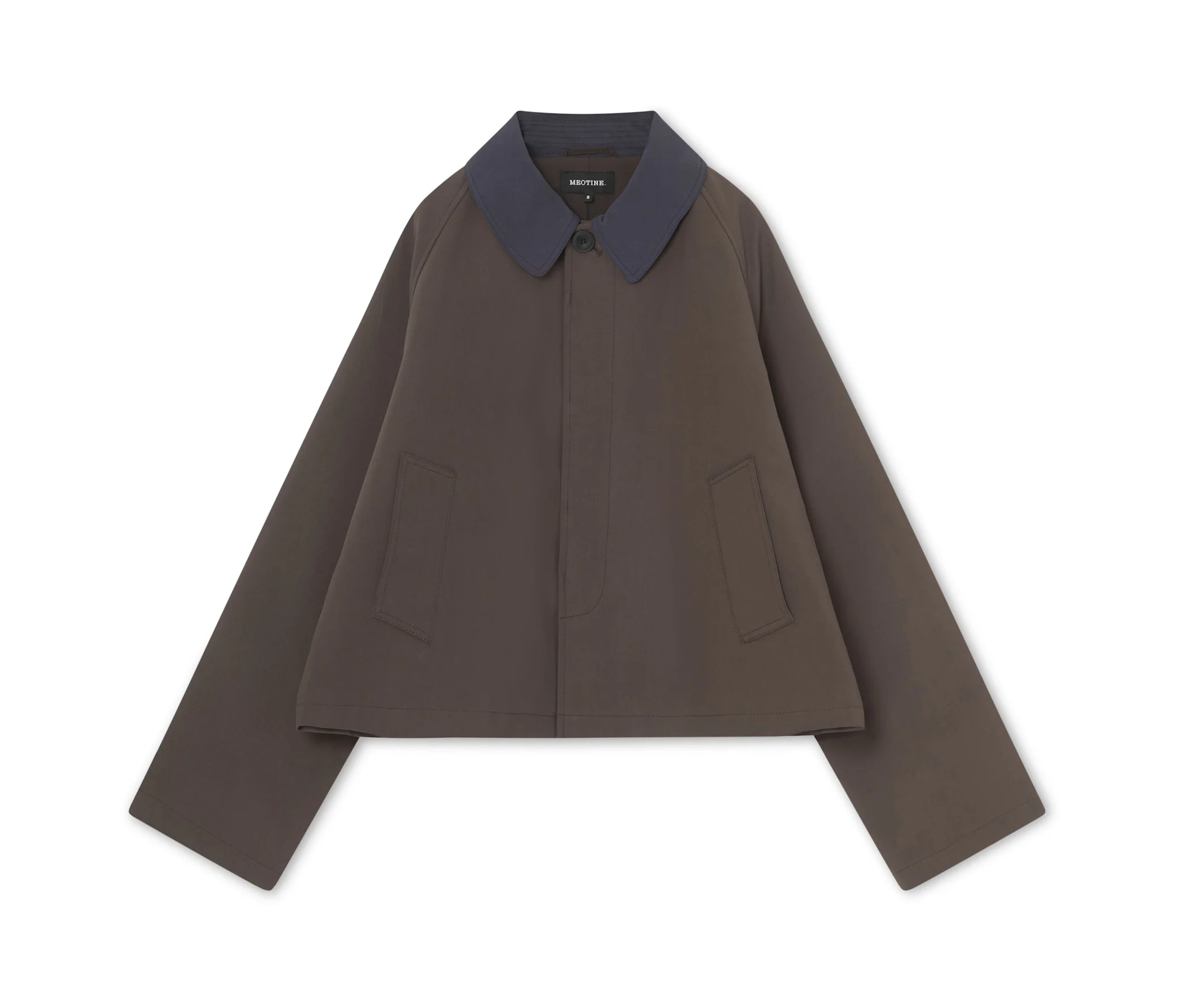 JOEL CANVAS JACKET - BROWN/NAVY - Image 6