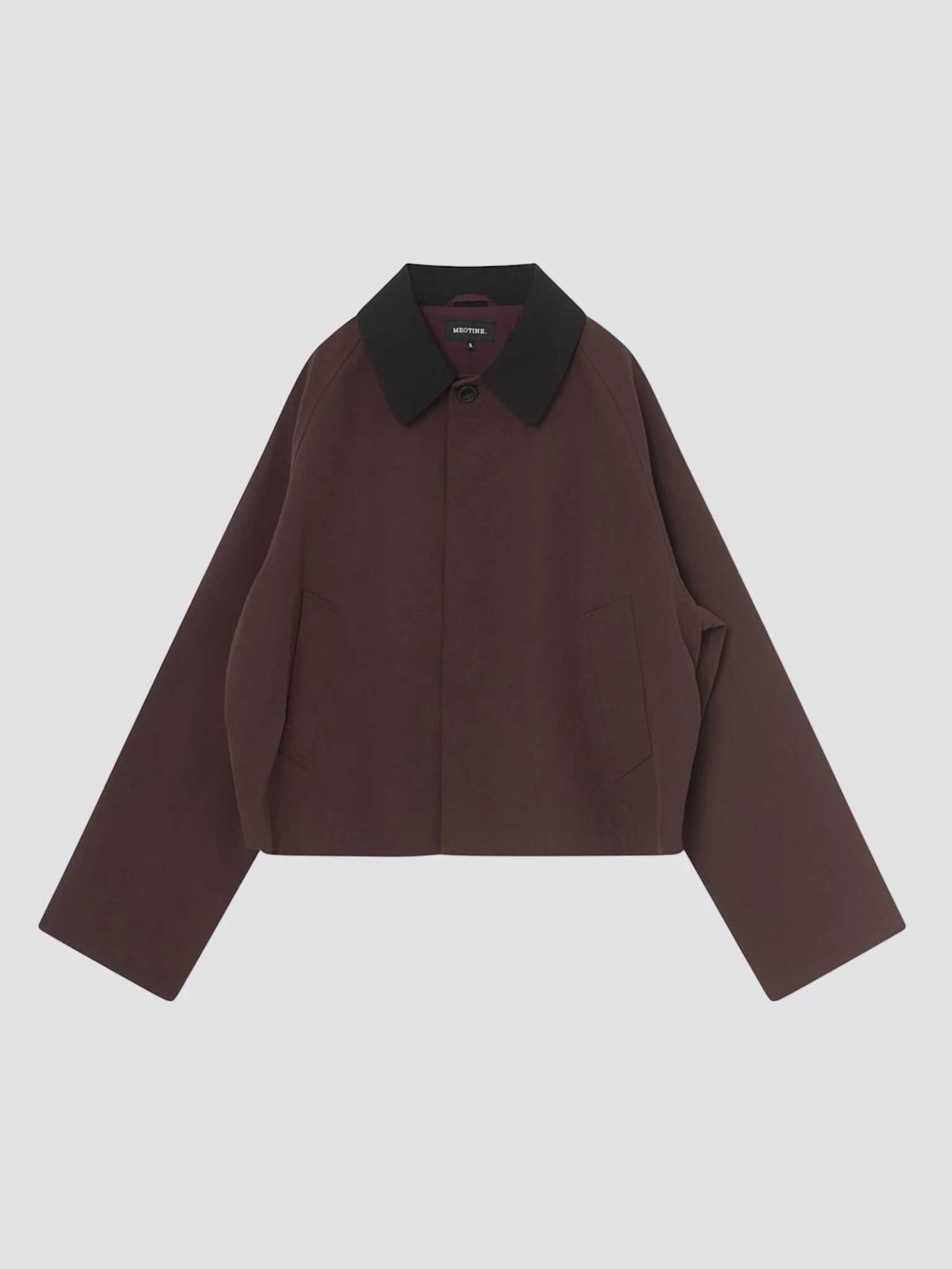 JOEL CANVAS JACKET - BURGUNDY/BLACK - Image 6