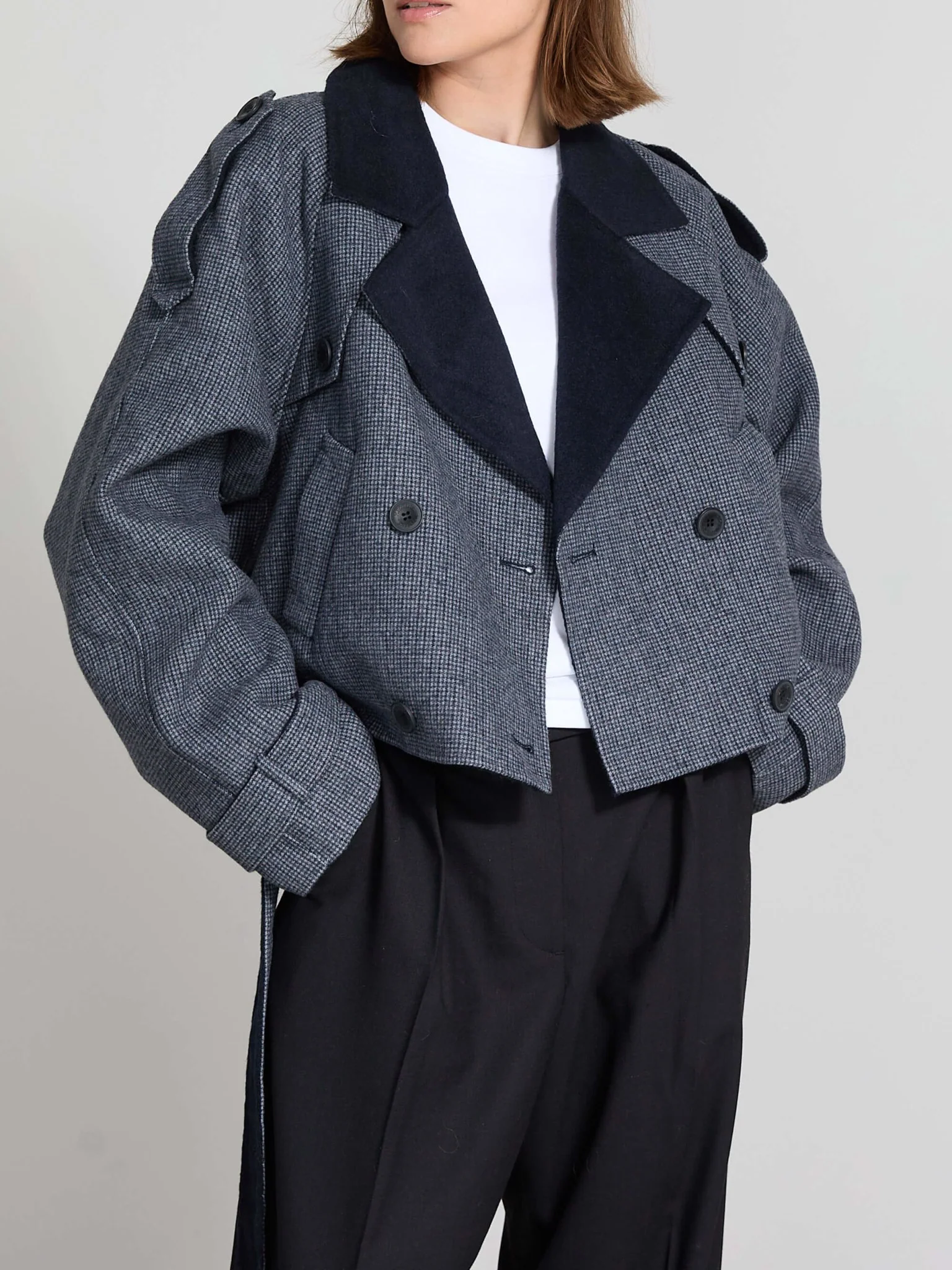 JOHN JACKET CHECKED - GREY - Image 3