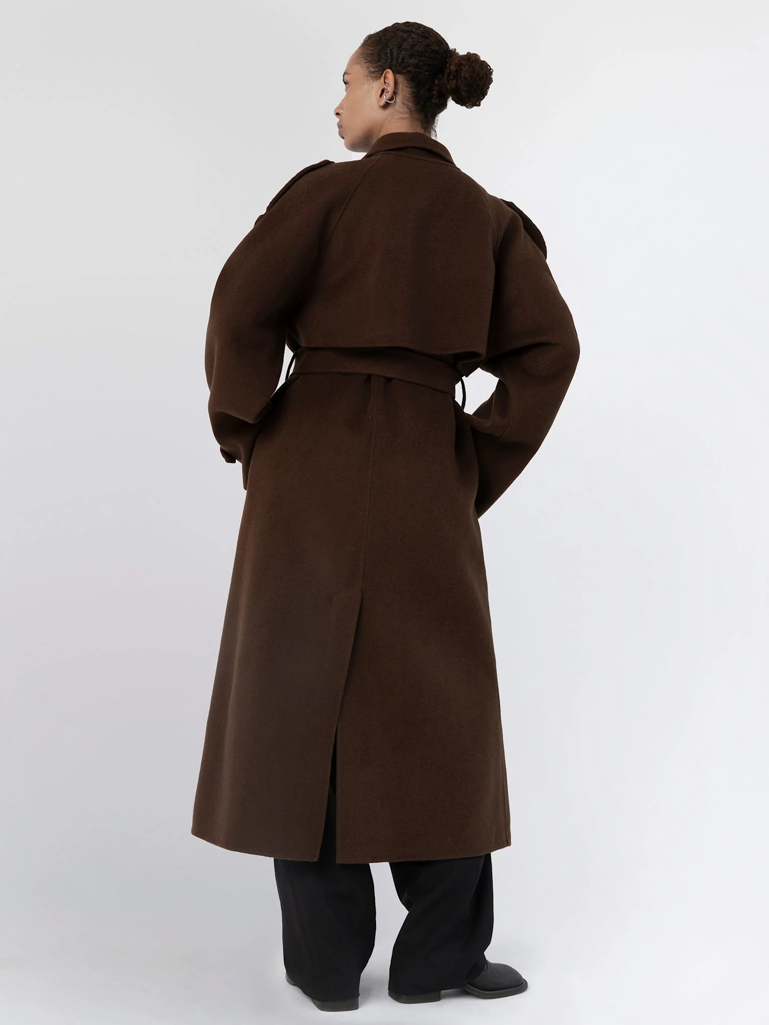 JOHN WOOL COAT - BROWN - Image 3