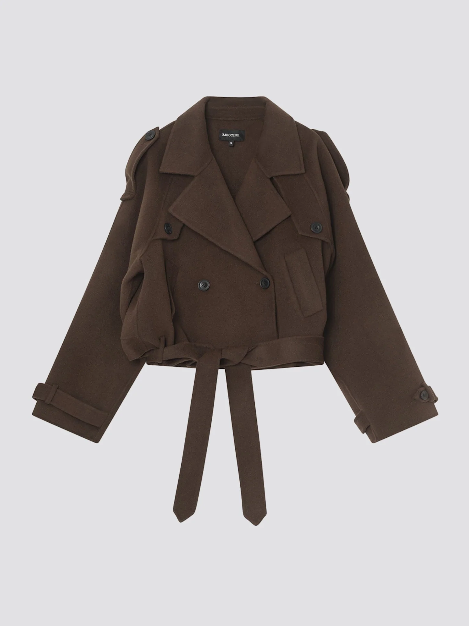 JOHN WOOL JACKET BROWN - Image 5