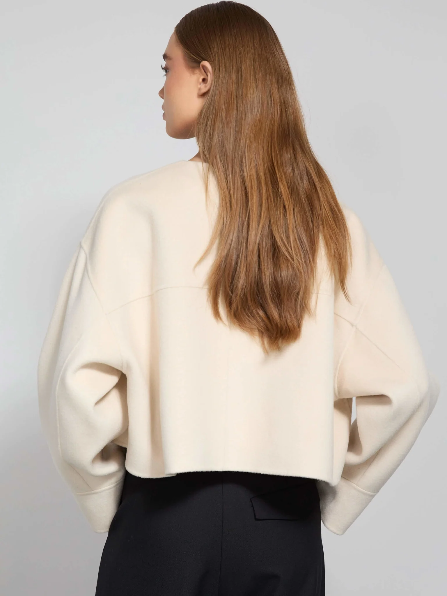KARLA WOOL JACKET - CREME - Image 3