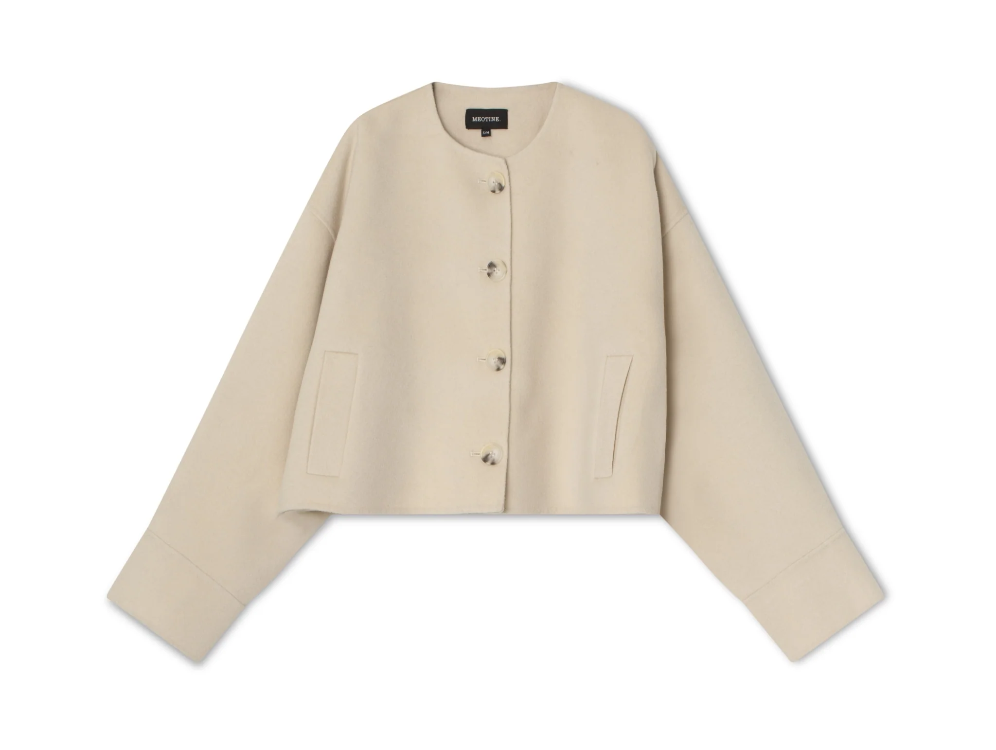 KARLA WOOL JACKET - CREME - Image 5