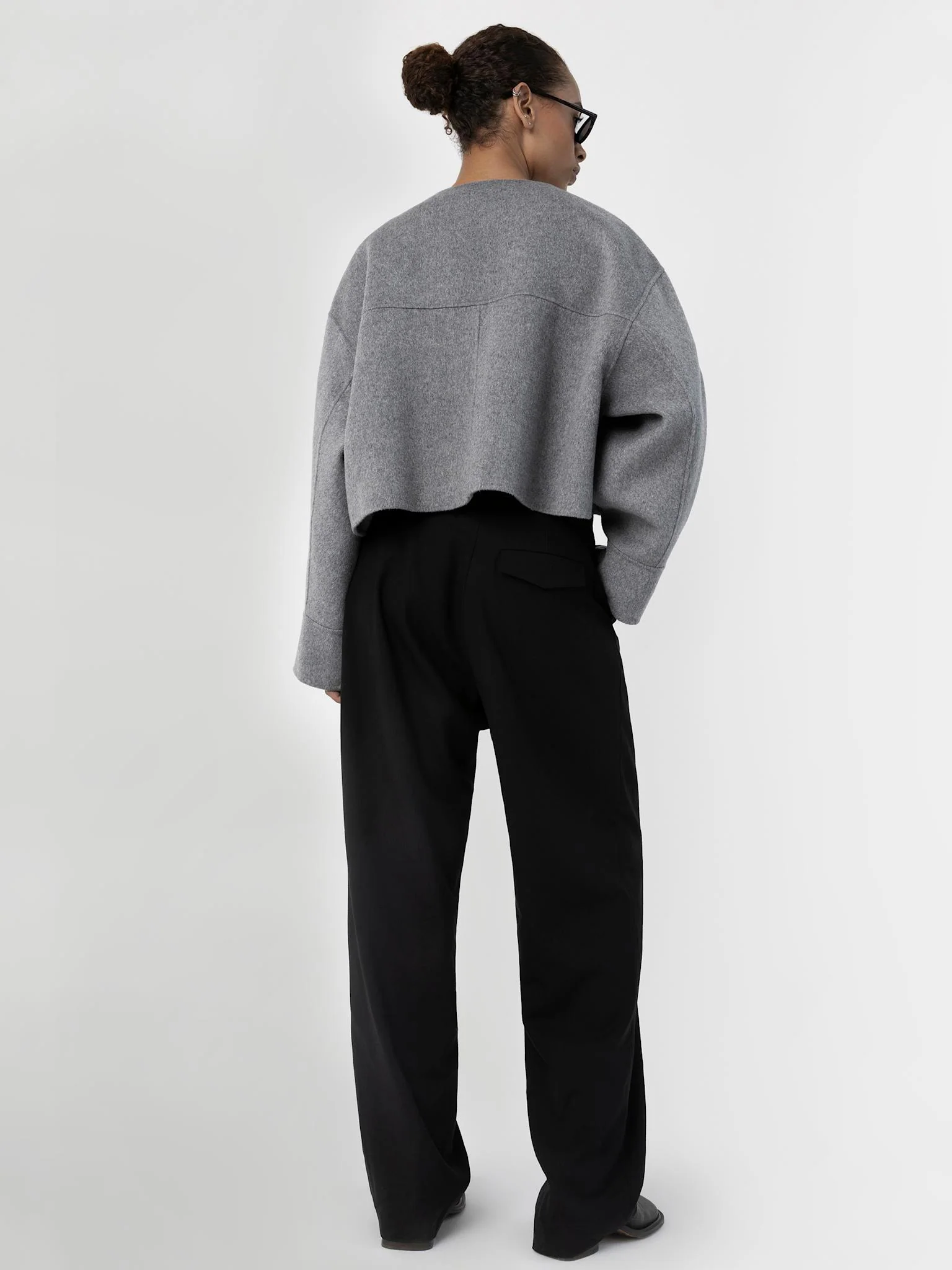 KARLA WOOL JACKET - GREY - Image 3