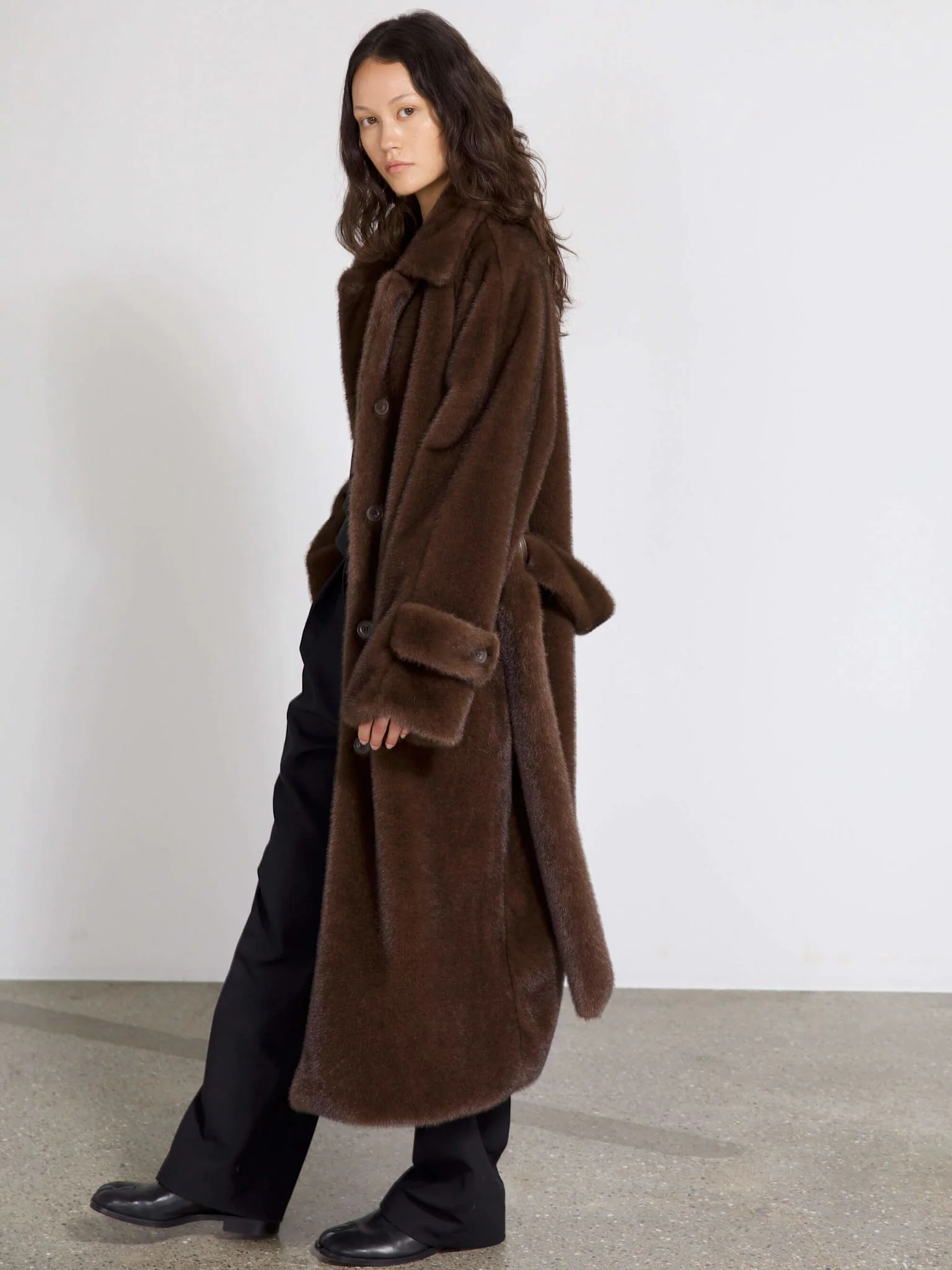 KELLY COAT - BROWN - Image 4