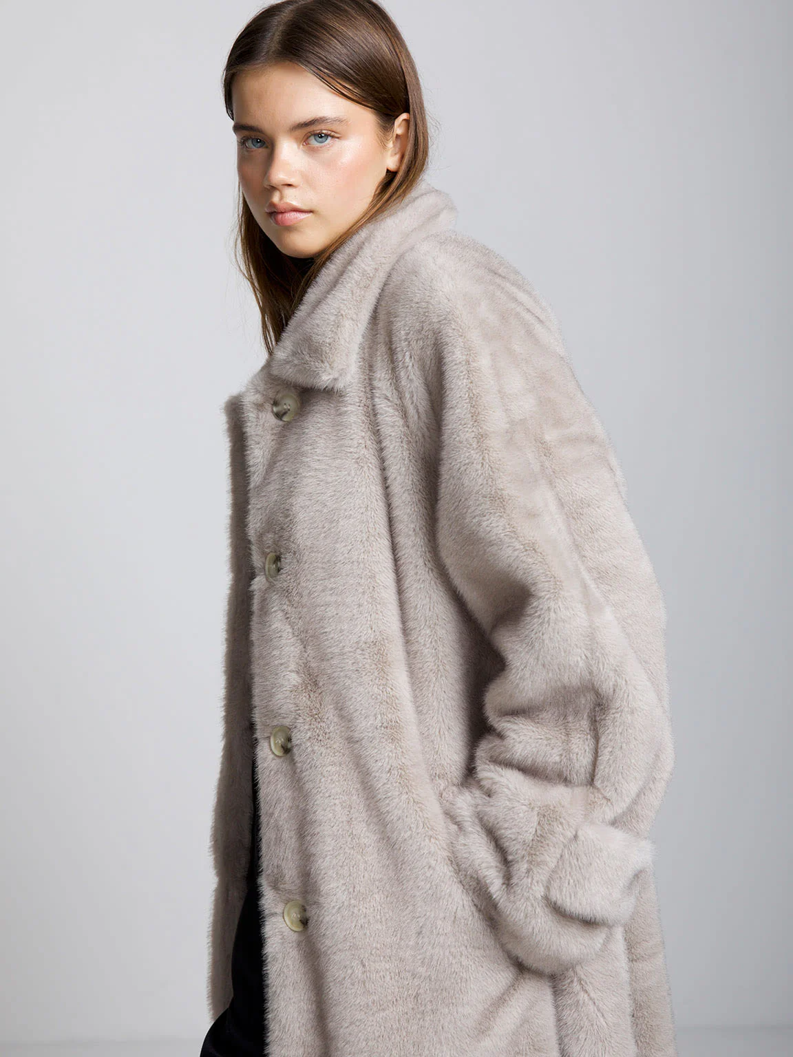 KELLY COAT - LIGHT GREY - Image 3