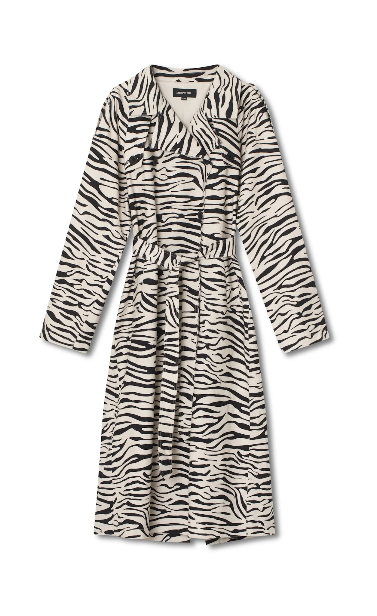 KIRA LINEN COAT - ZEBRA - Image 3