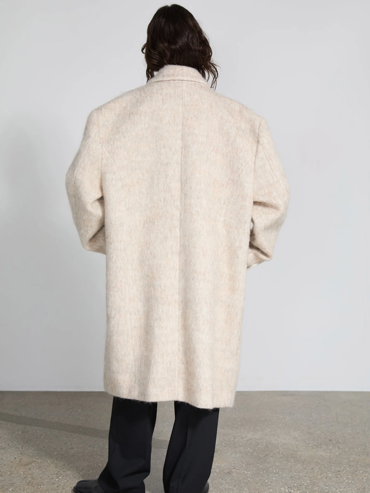 KYLIE MOHAIR COAT - BEIGE - Image 5