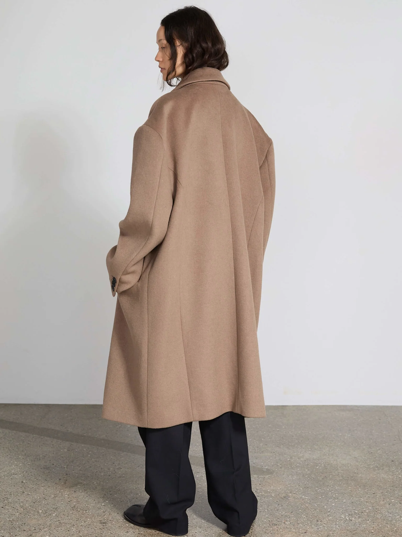 KYLIE WOOL COAT - BROWN - Image 4