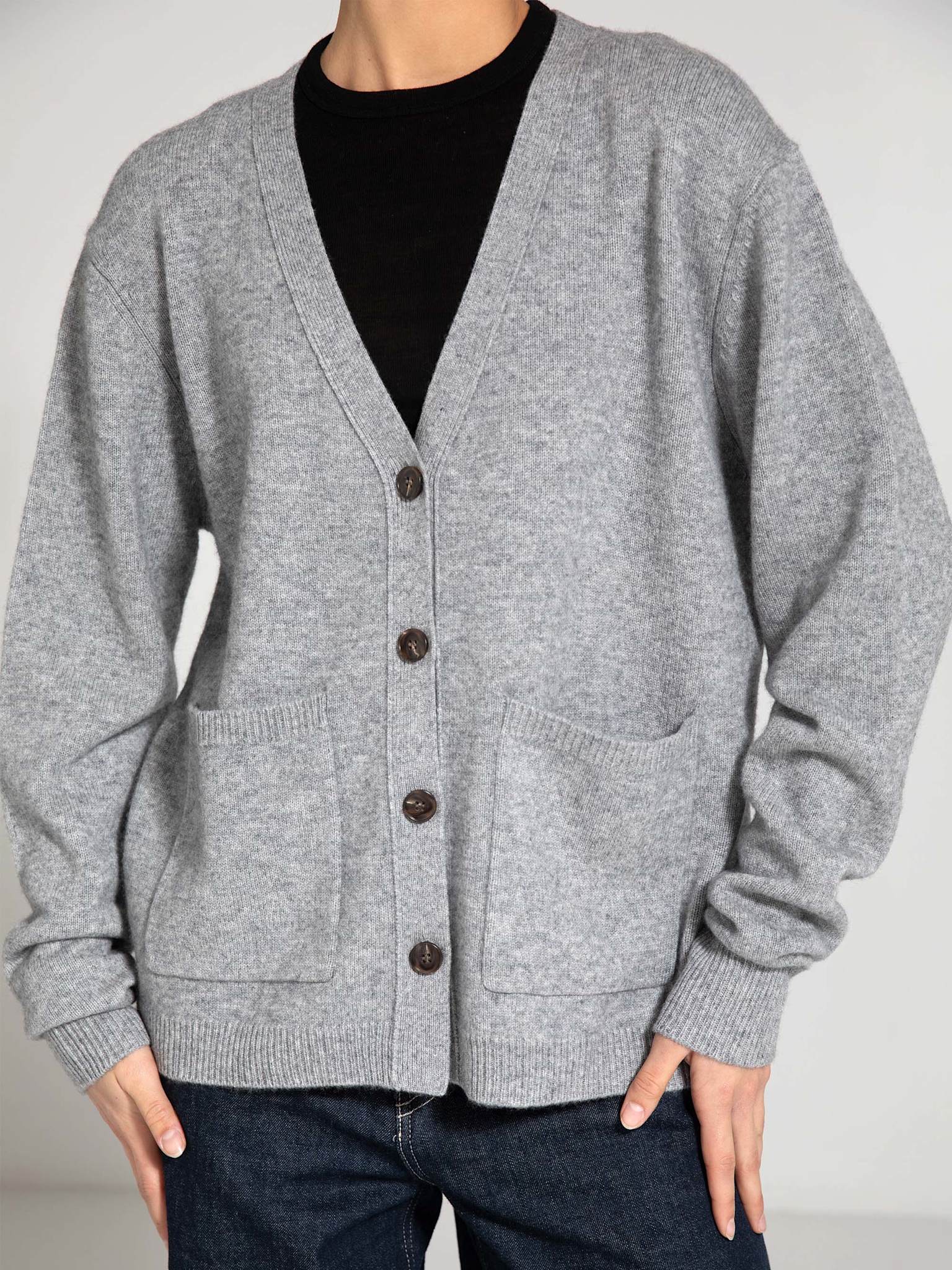 LOLA CARDIGAN KNIT - GREY - Image 5