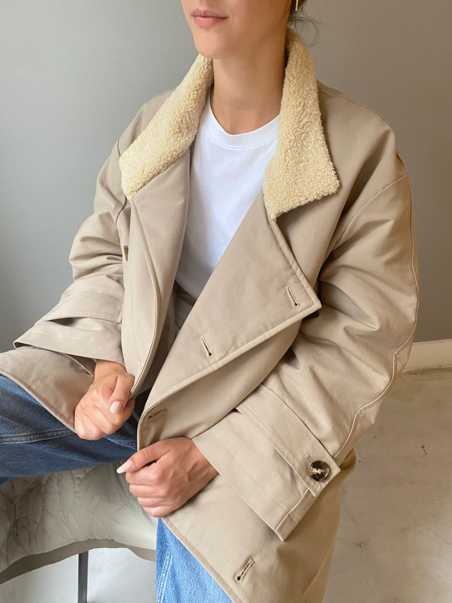 LOU COAT - BEIGE - Image 4