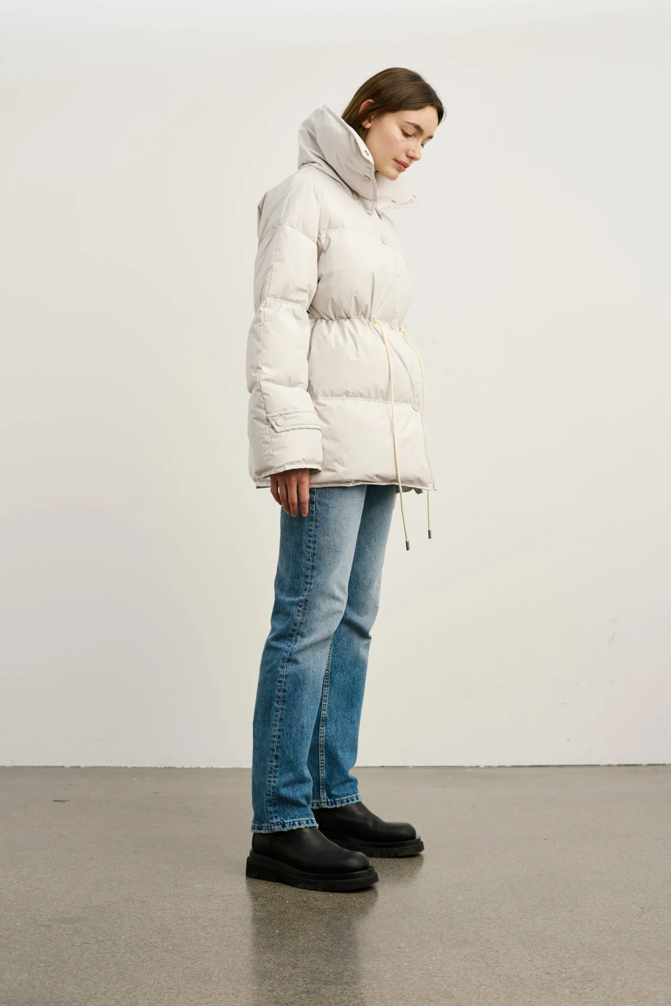 LULU DOWN JACKET - GREY - Image 3
