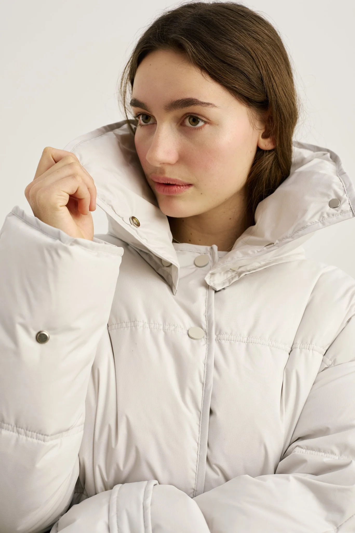 LULU DOWN JACKET - GREY - Image 4