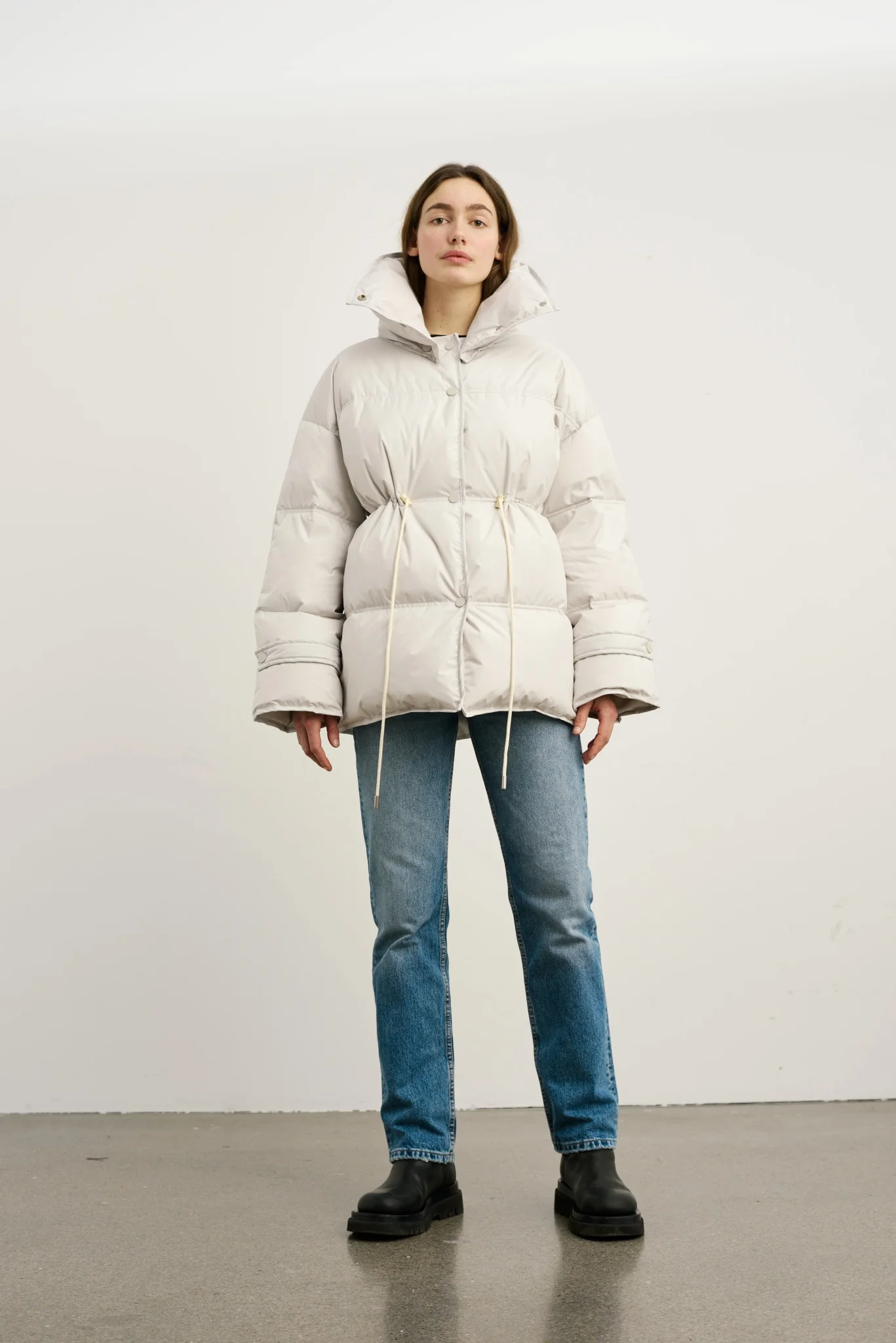 LULU DOWN JACKET - GREY - Image 8