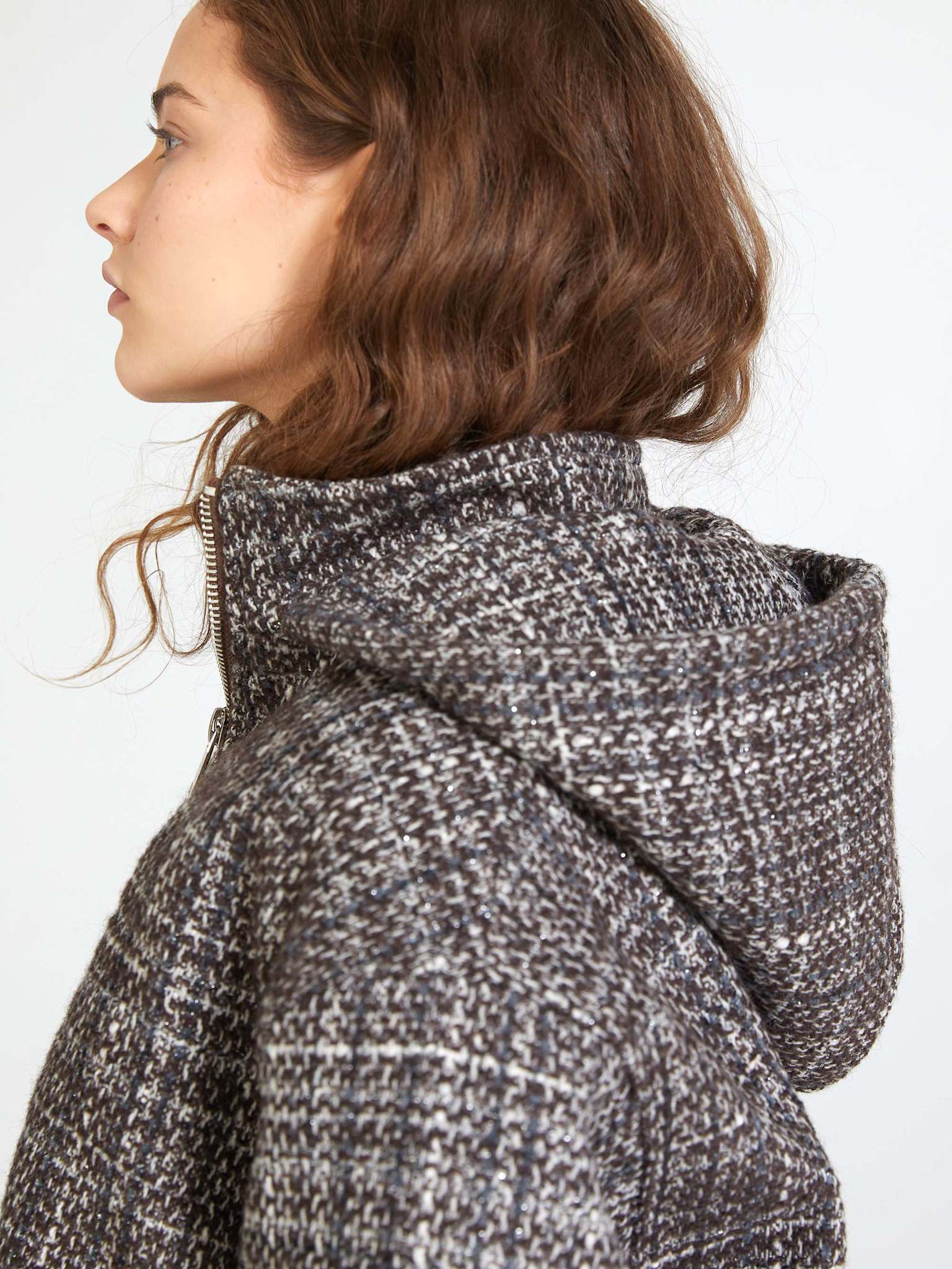 MILA BOMBER JACKET - CHECKED - Image 3