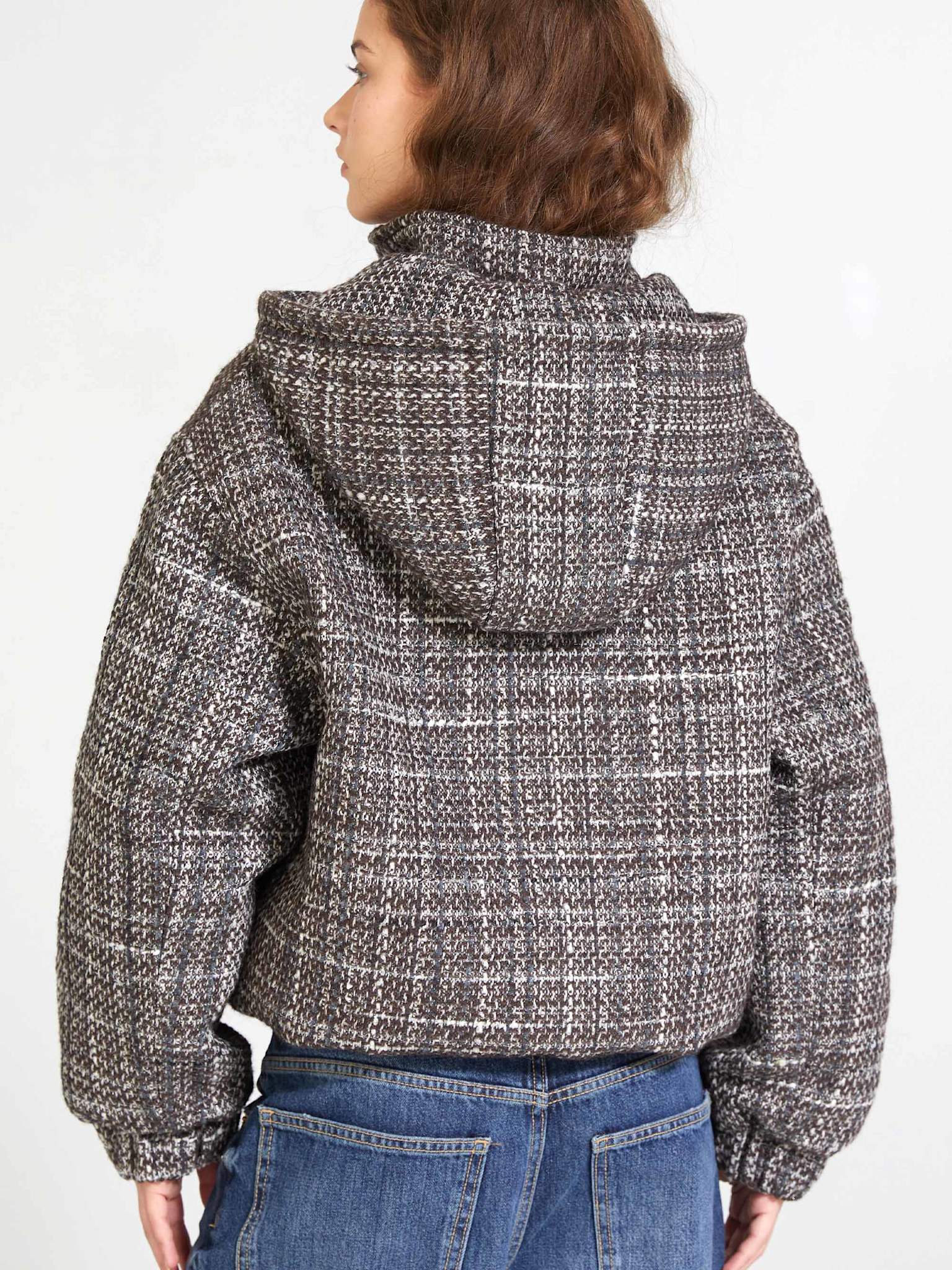 MILA BOMBER JACKET - CHECKED - Image 4