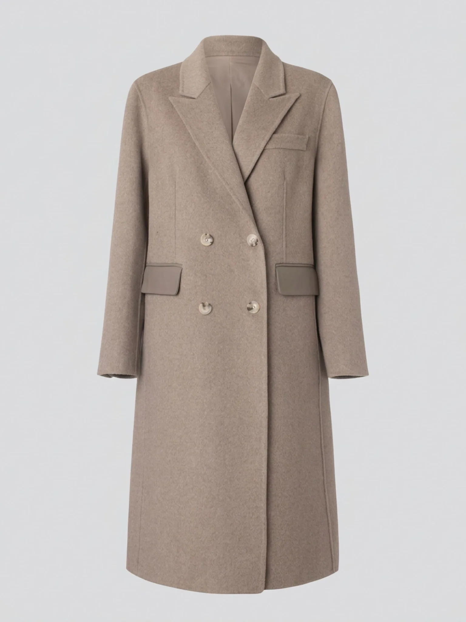 MILES WOOL COAT - BEIGE