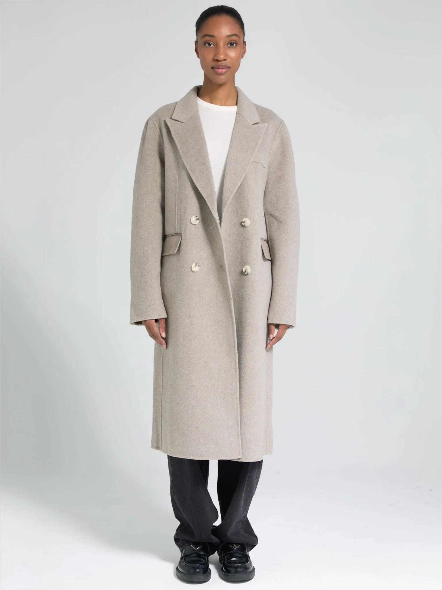 MILES WOOL COAT - BEIGE - Image 2