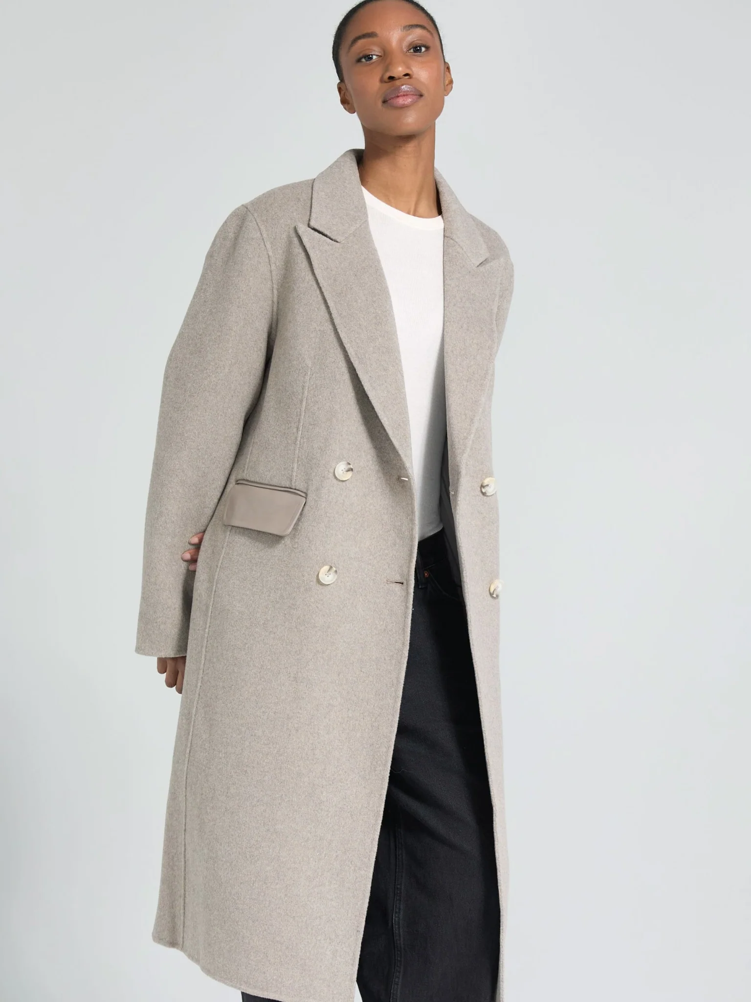 MILES WOOL COAT - BEIGE - Image 4