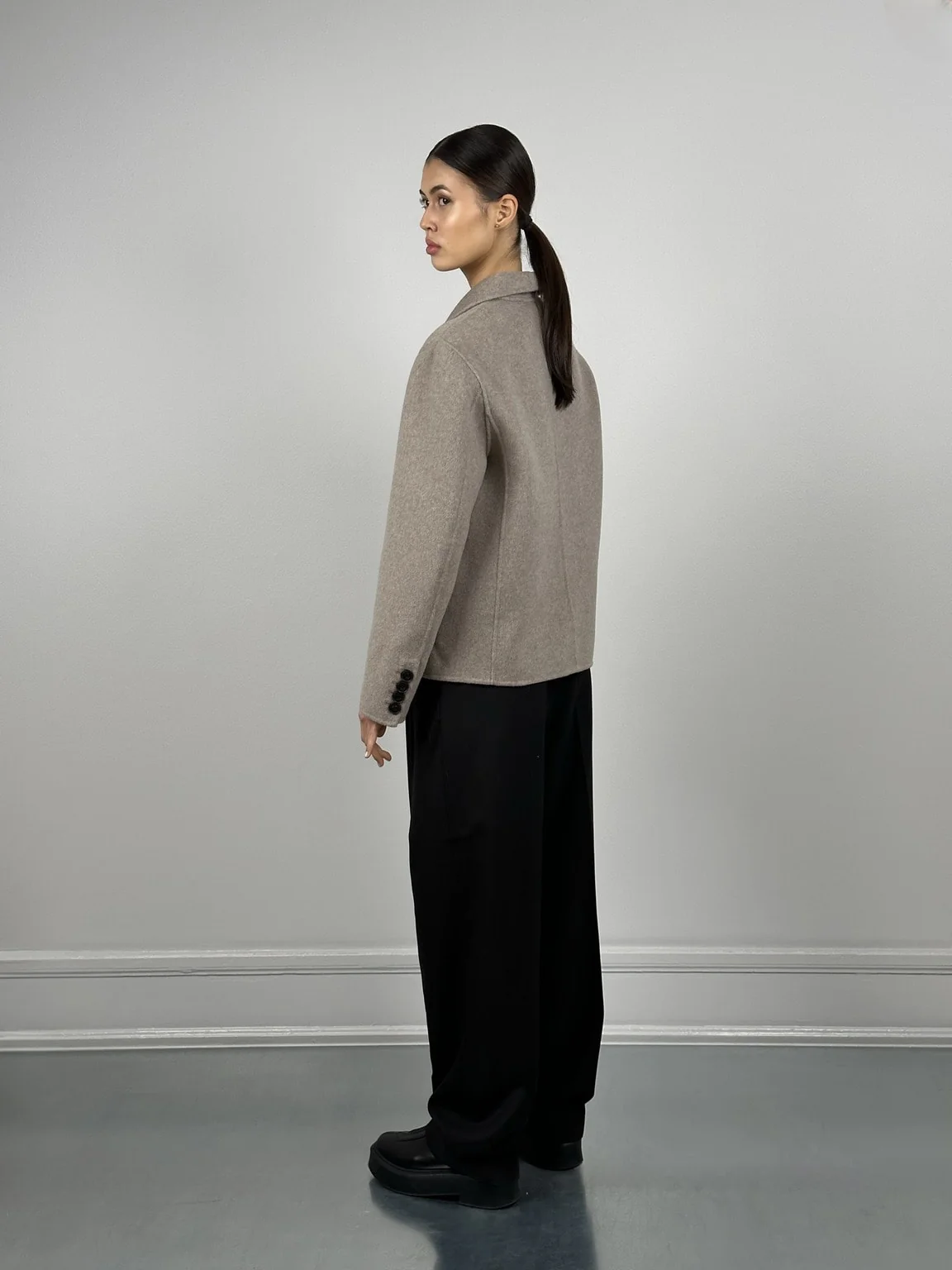 MILES WOOL JACKET - BEIGE - Image 3
