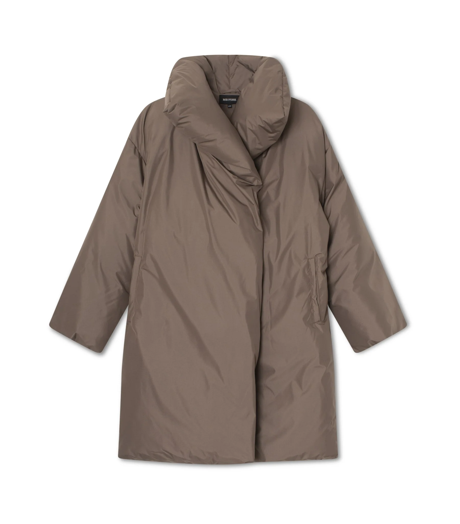 MOLLY PUFFER COAT - GREY/BROWN - Image 3