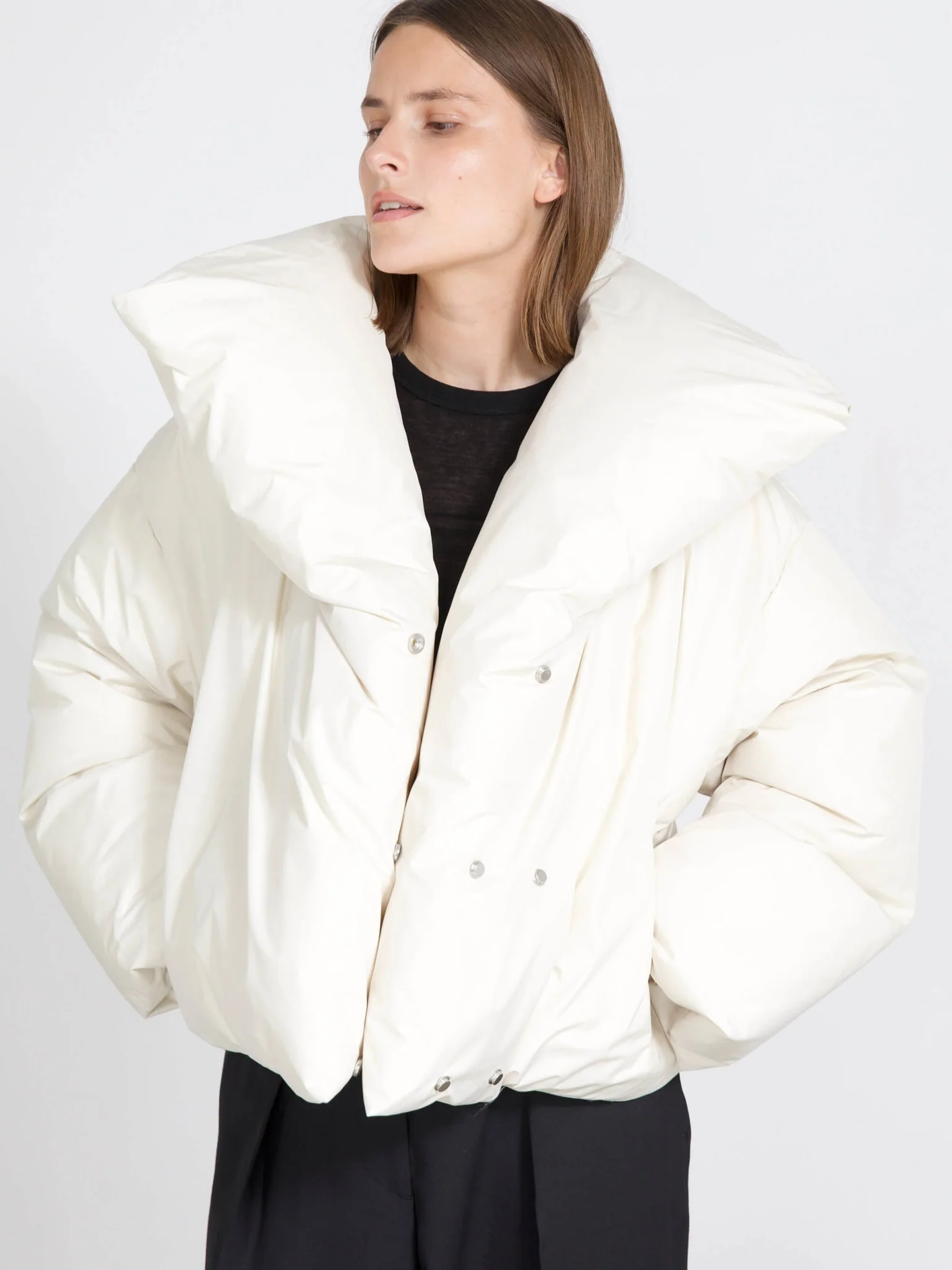 MOLLY PUFFER JACKET - CREME - Image 2