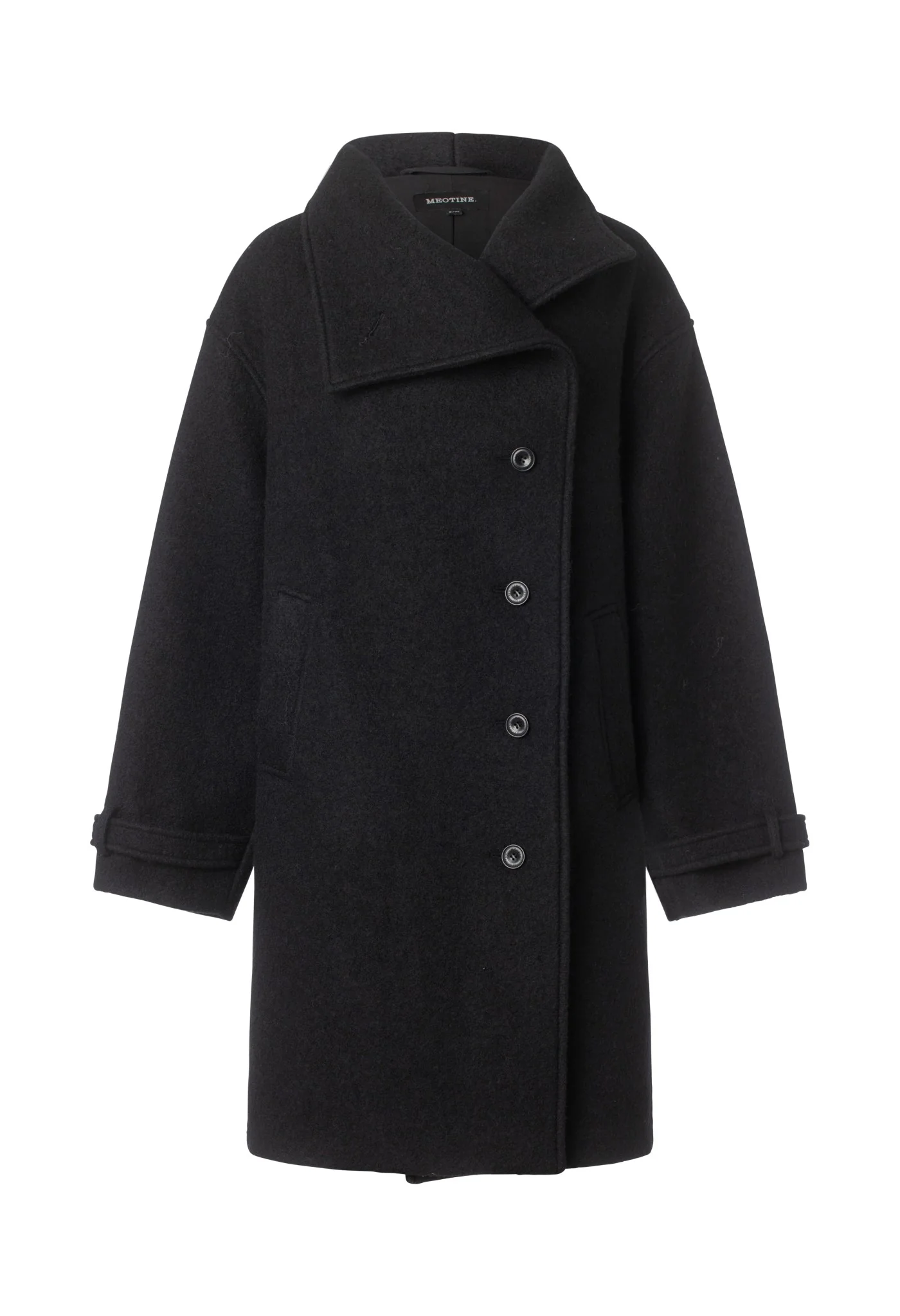 NOLA WOOL COAT - BLACK - Image 5