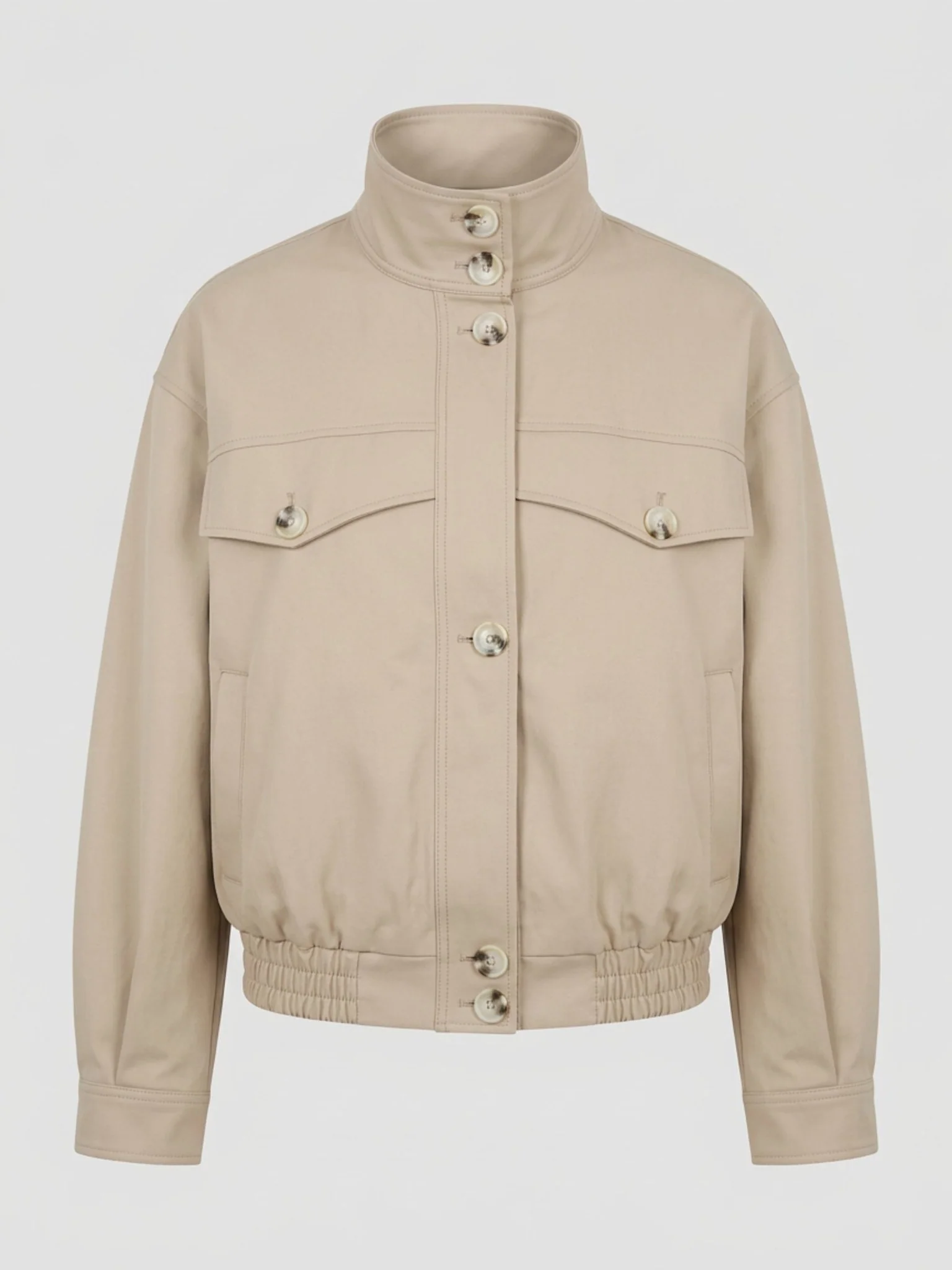 NORI BOMBER JACKET - BEIGE - Image 6